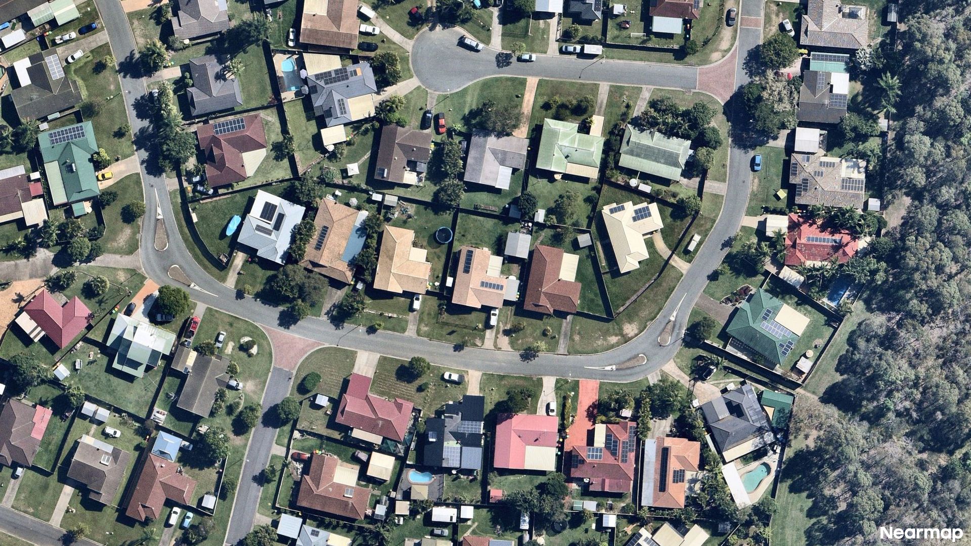 Vertical aerial view