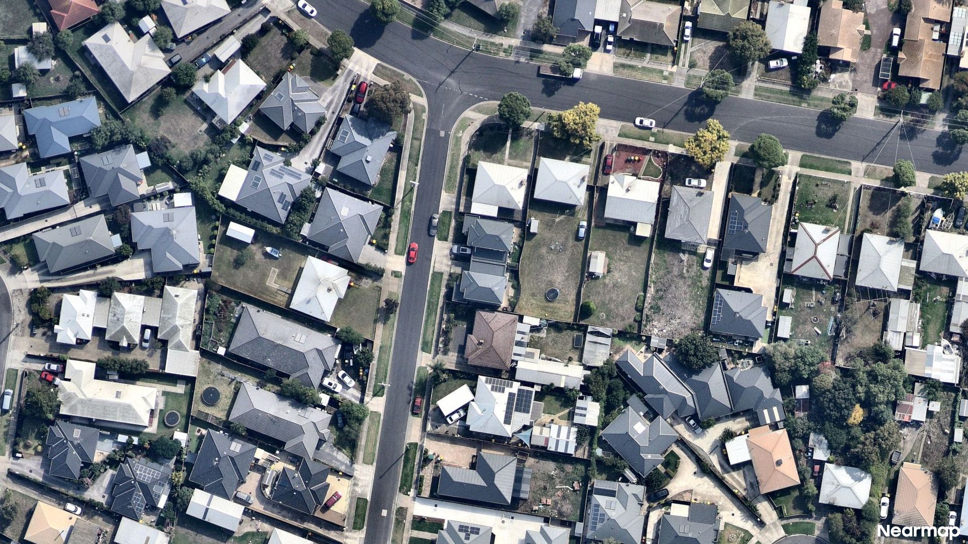 Vertical aerial view