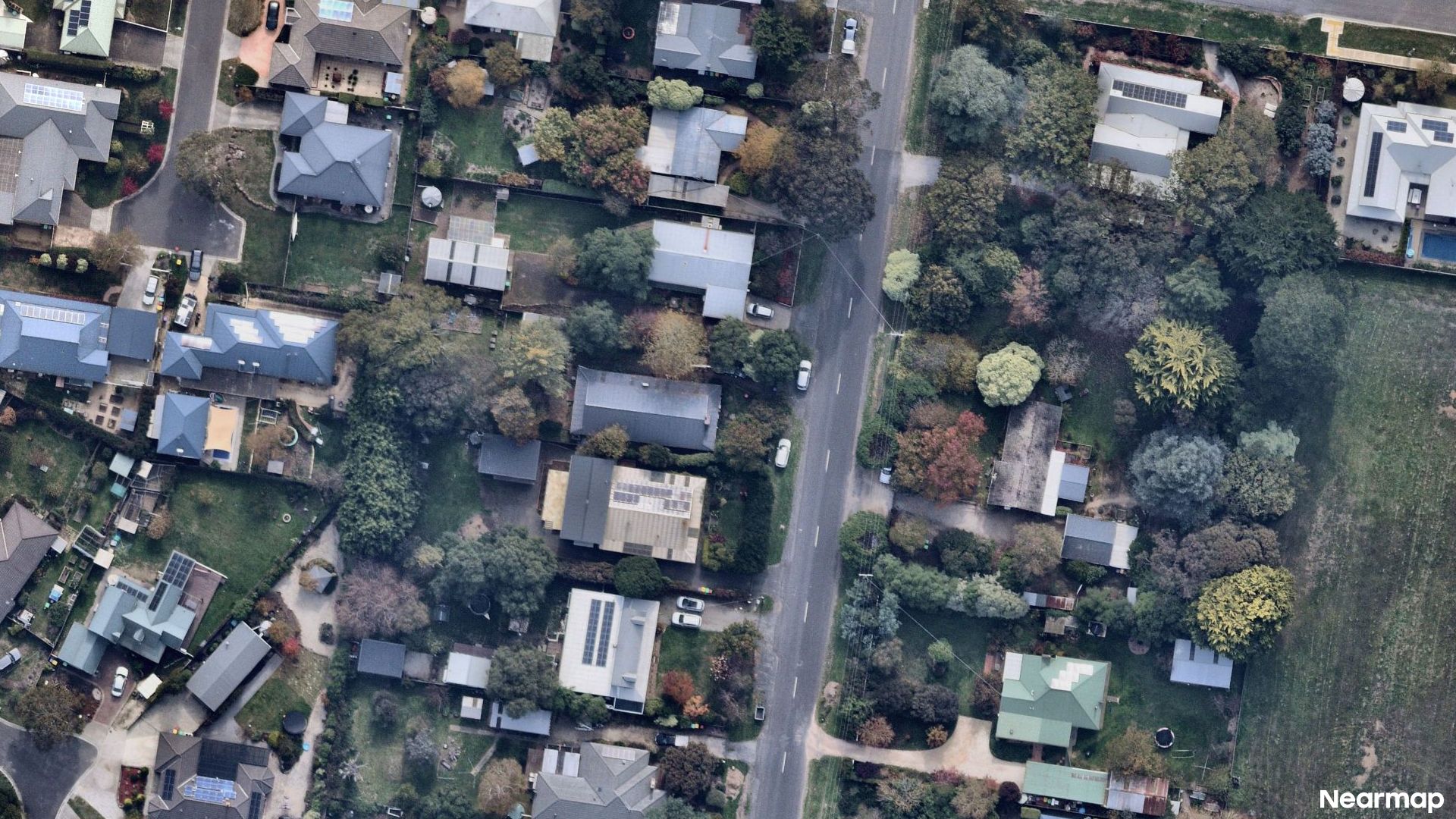 Vertical aerial view