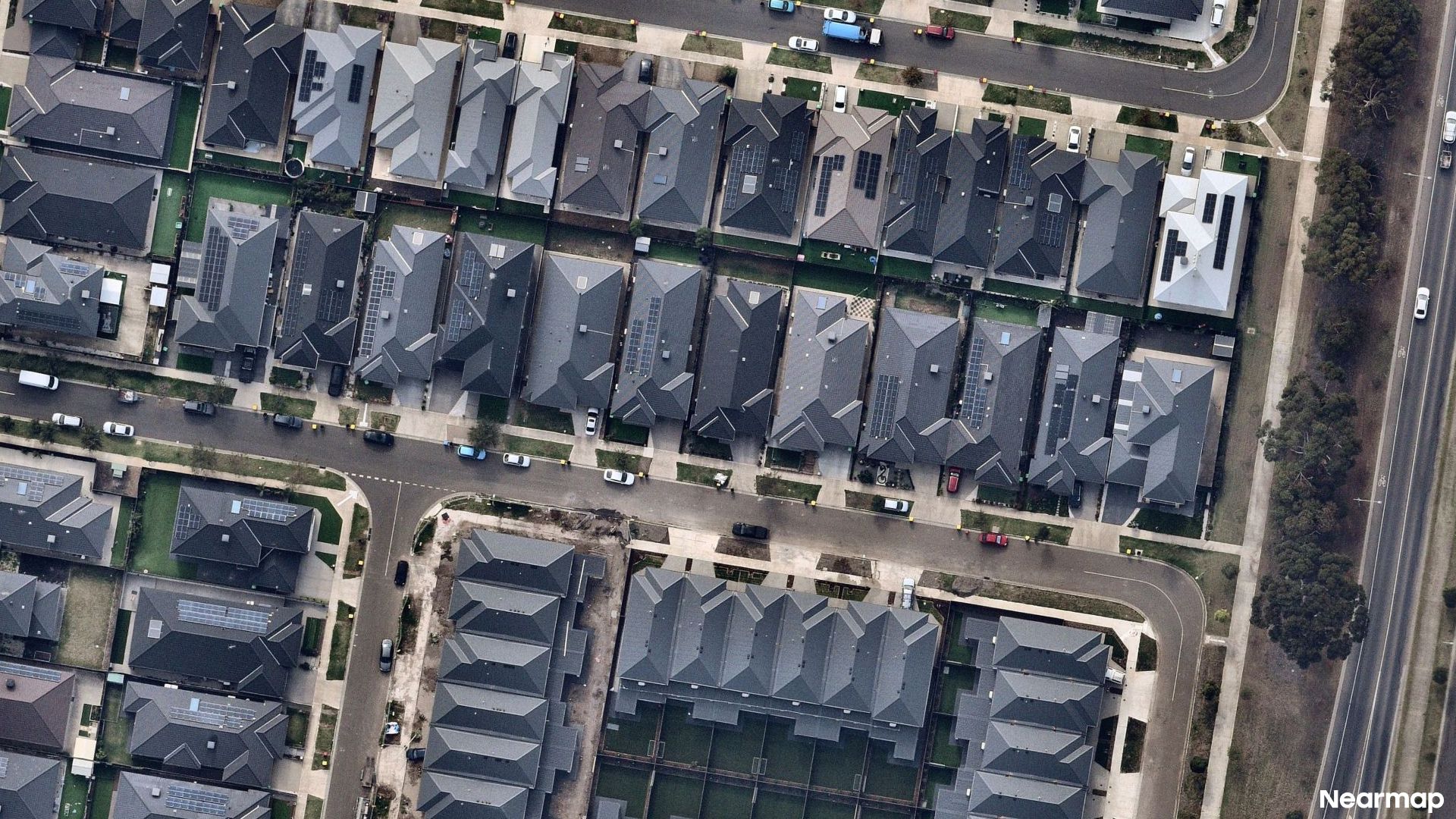 Vertical aerial view