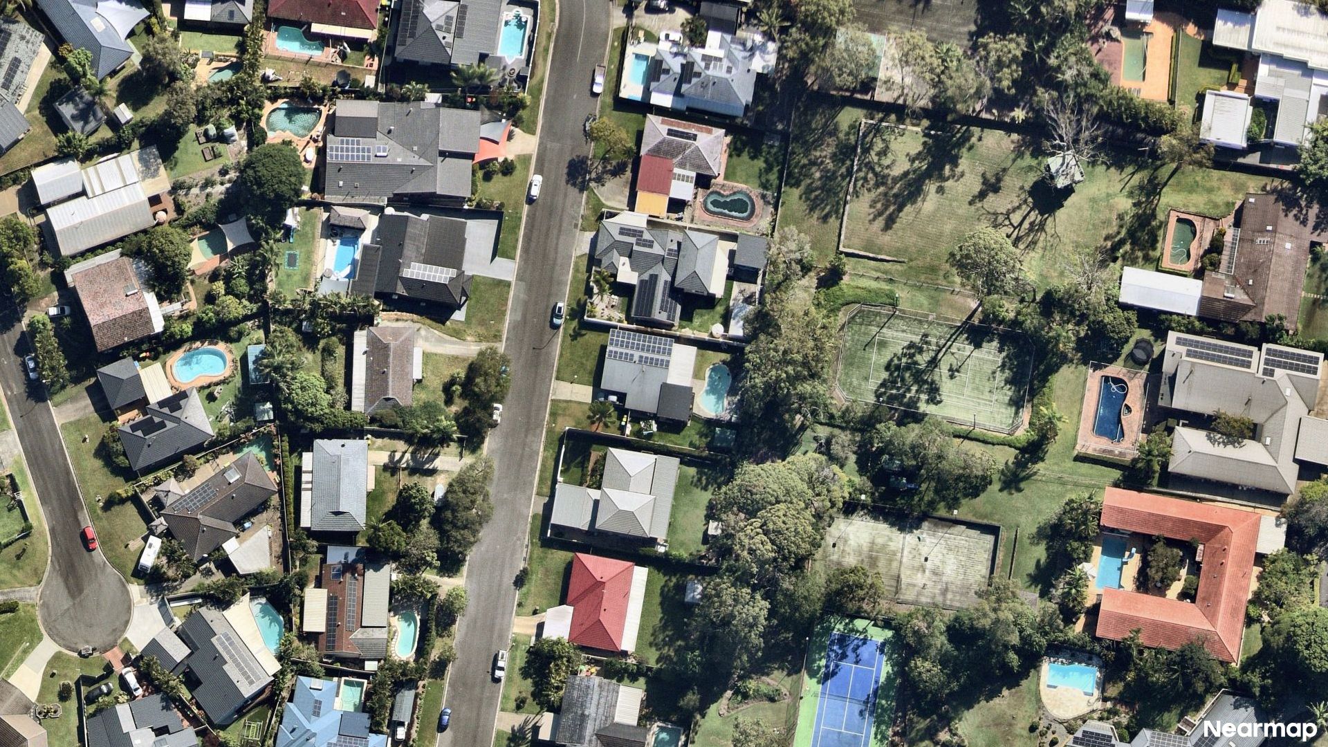 Vertical aerial view