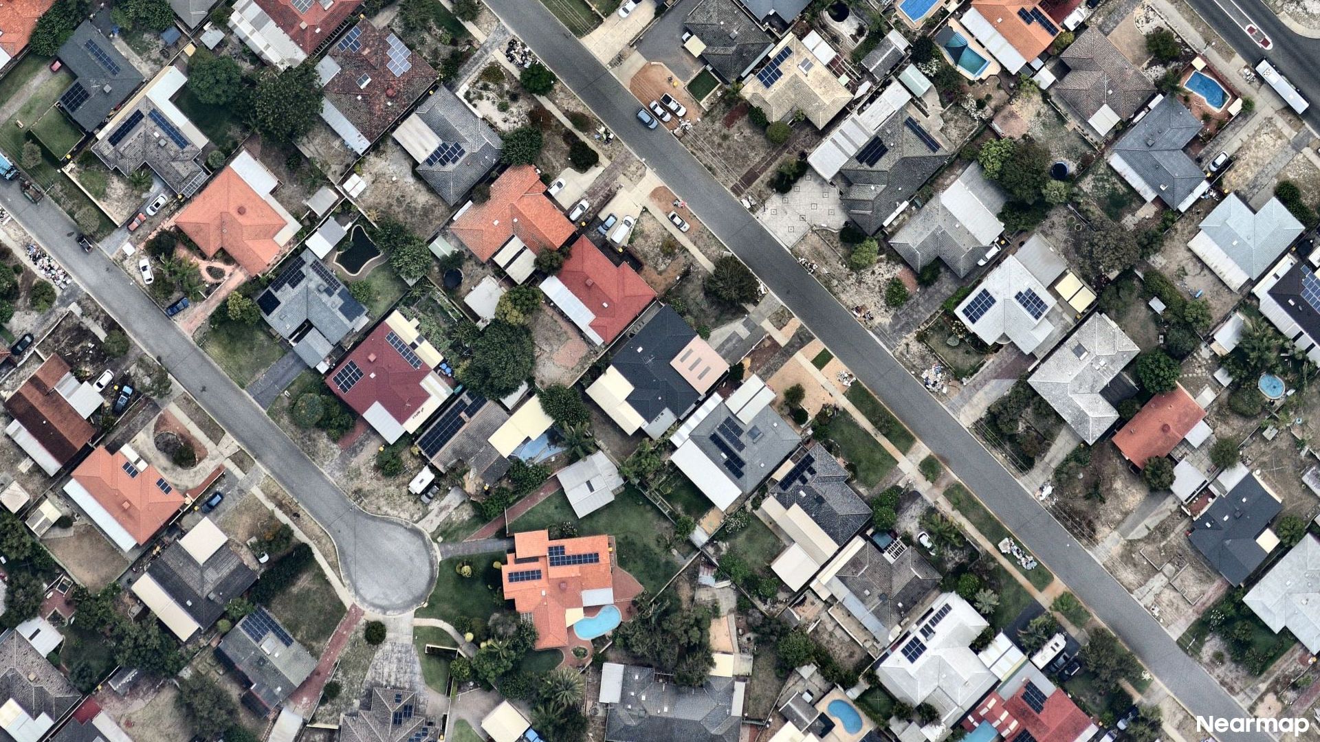 Vertical aerial view