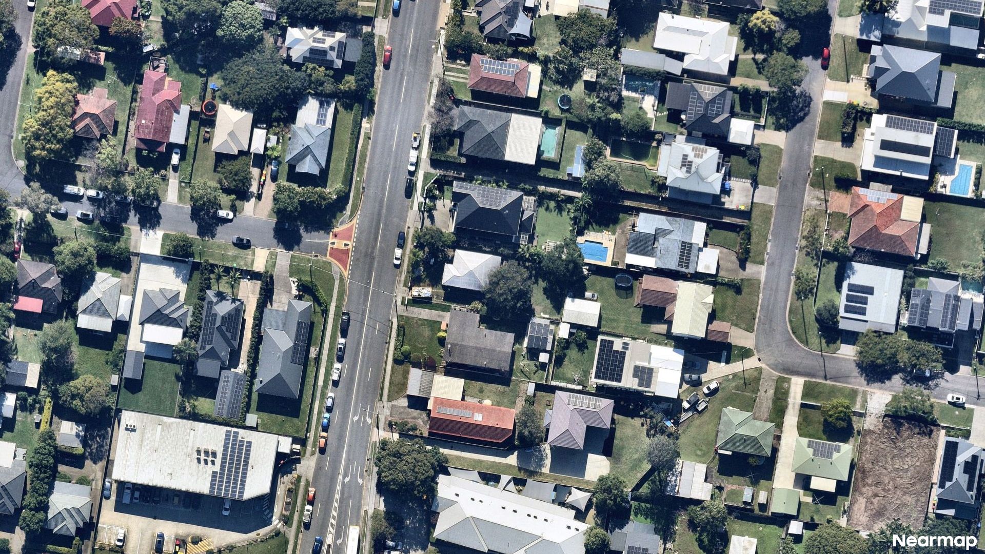 Vertical aerial view