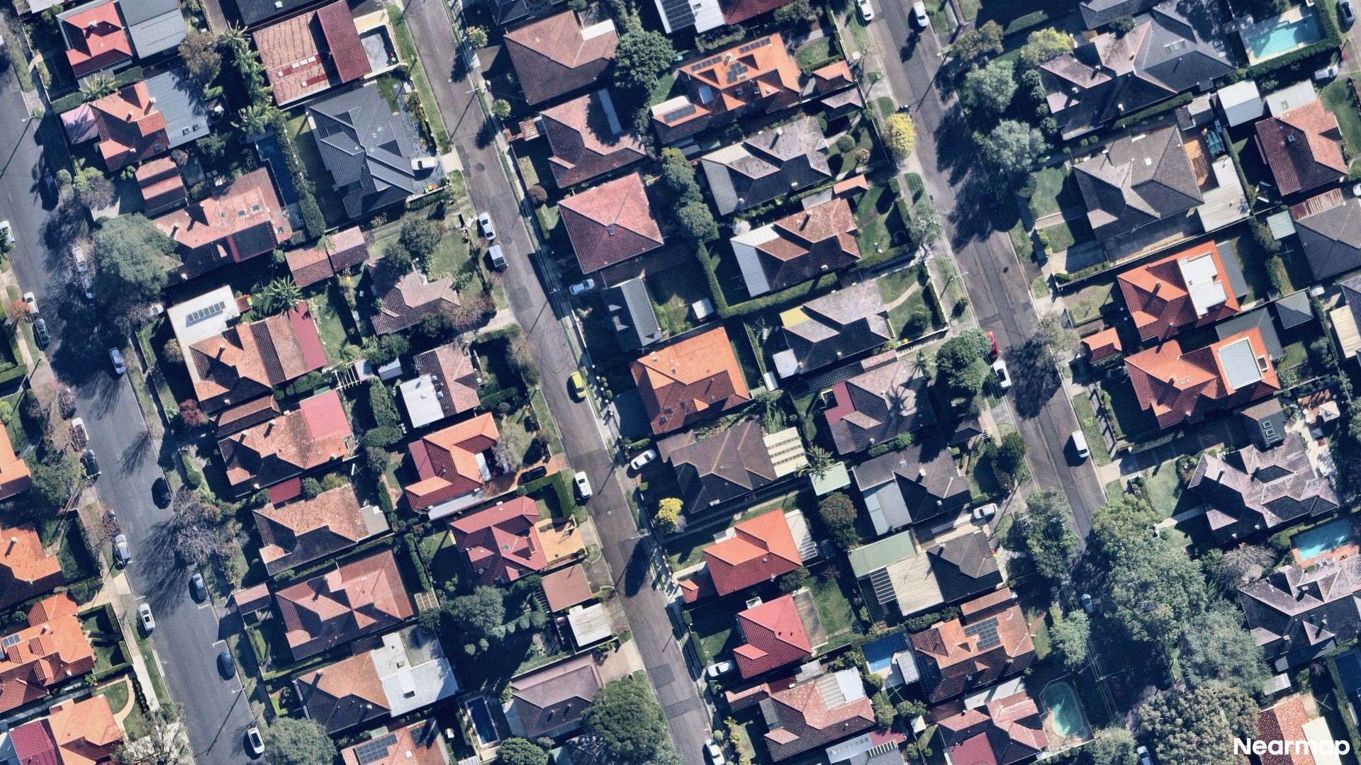 Vertical aerial view