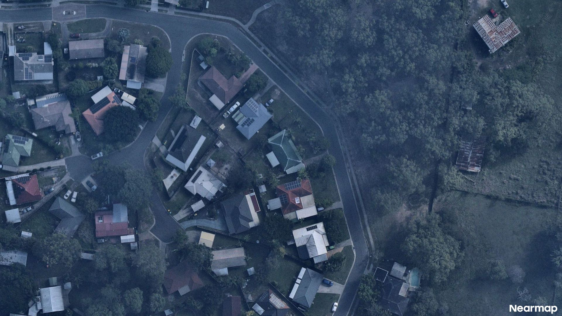 Vertical aerial view