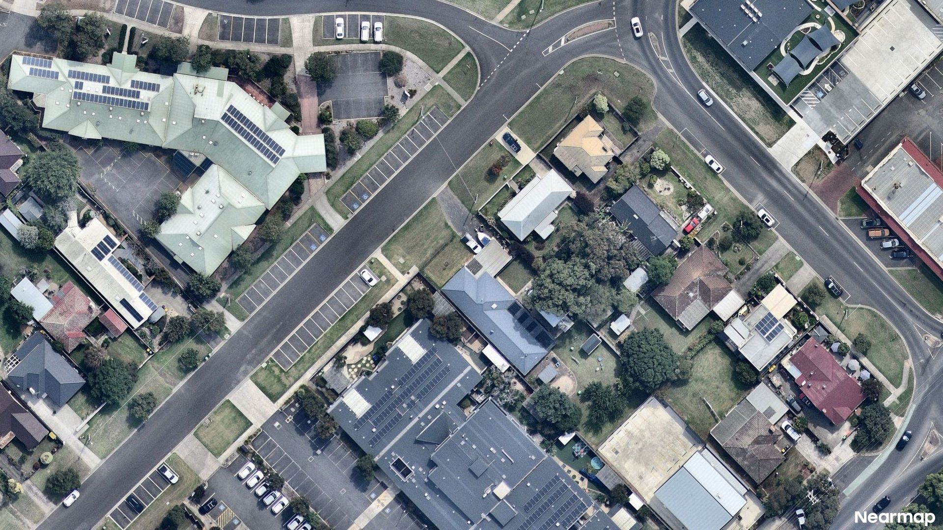 Vertical aerial view