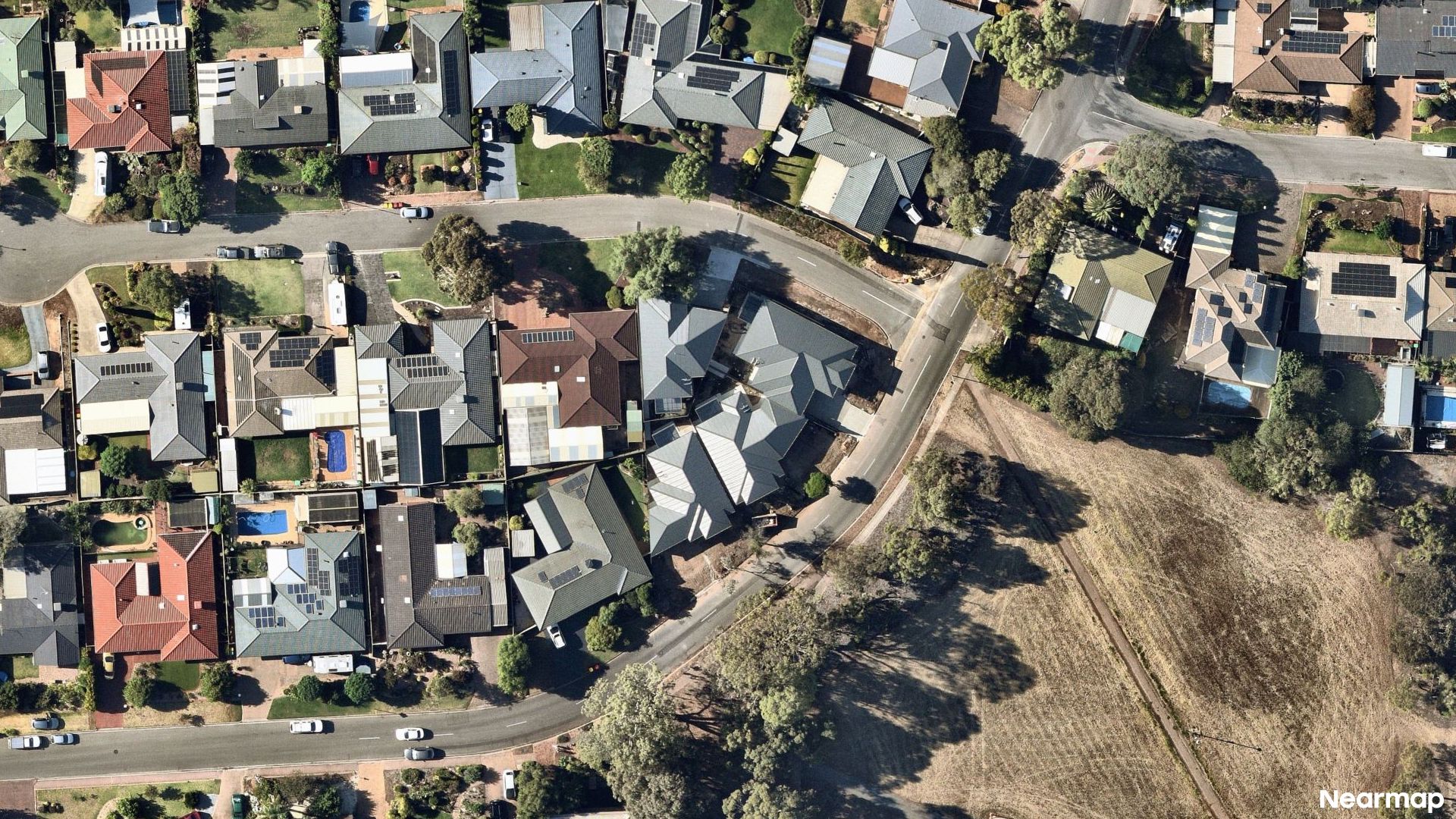 Vertical aerial view