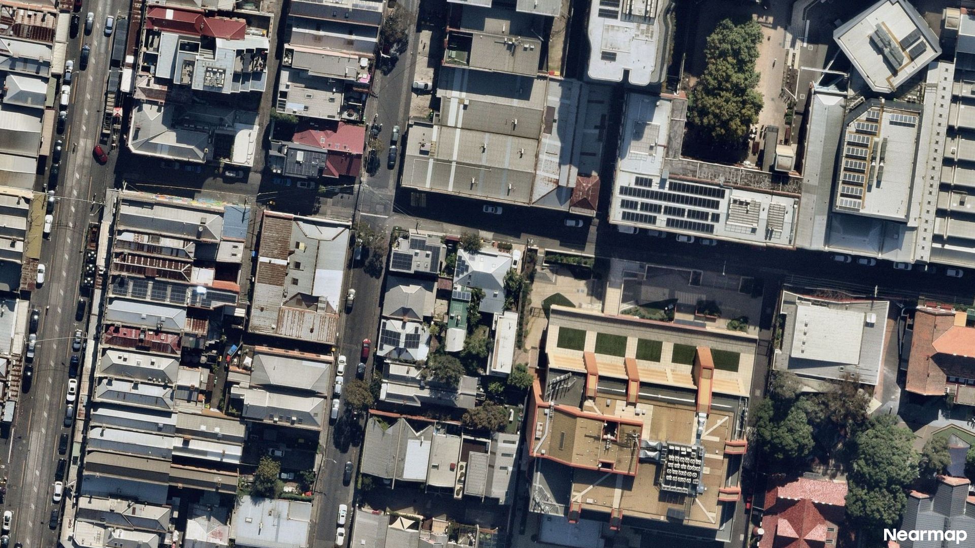 Vertical aerial view