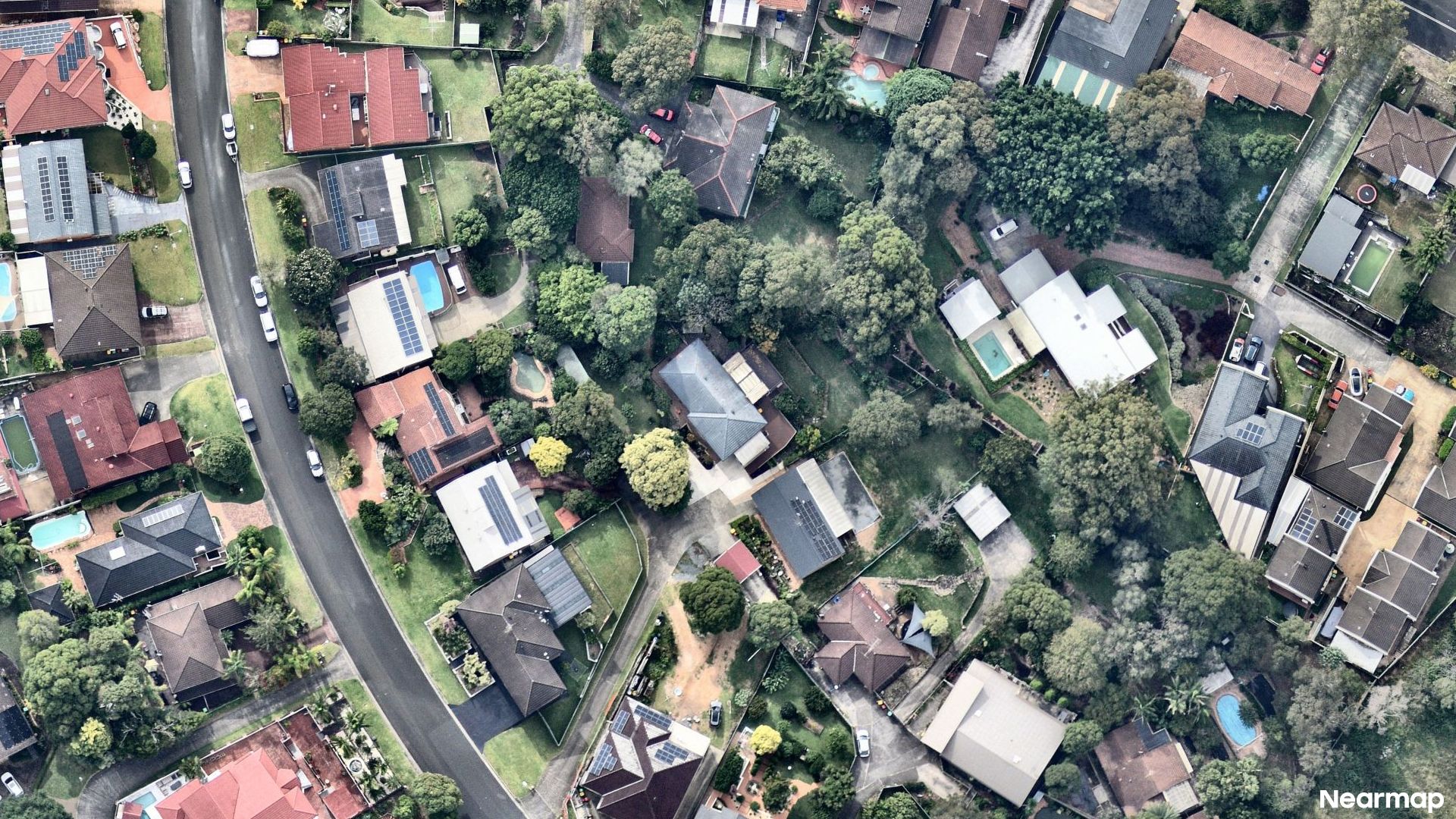 Vertical aerial view