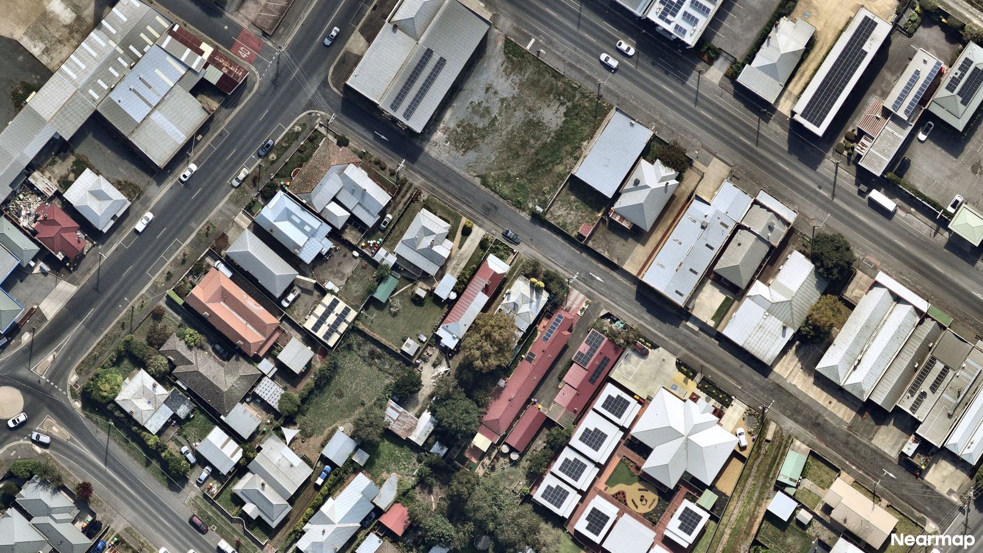 Vertical aerial view
