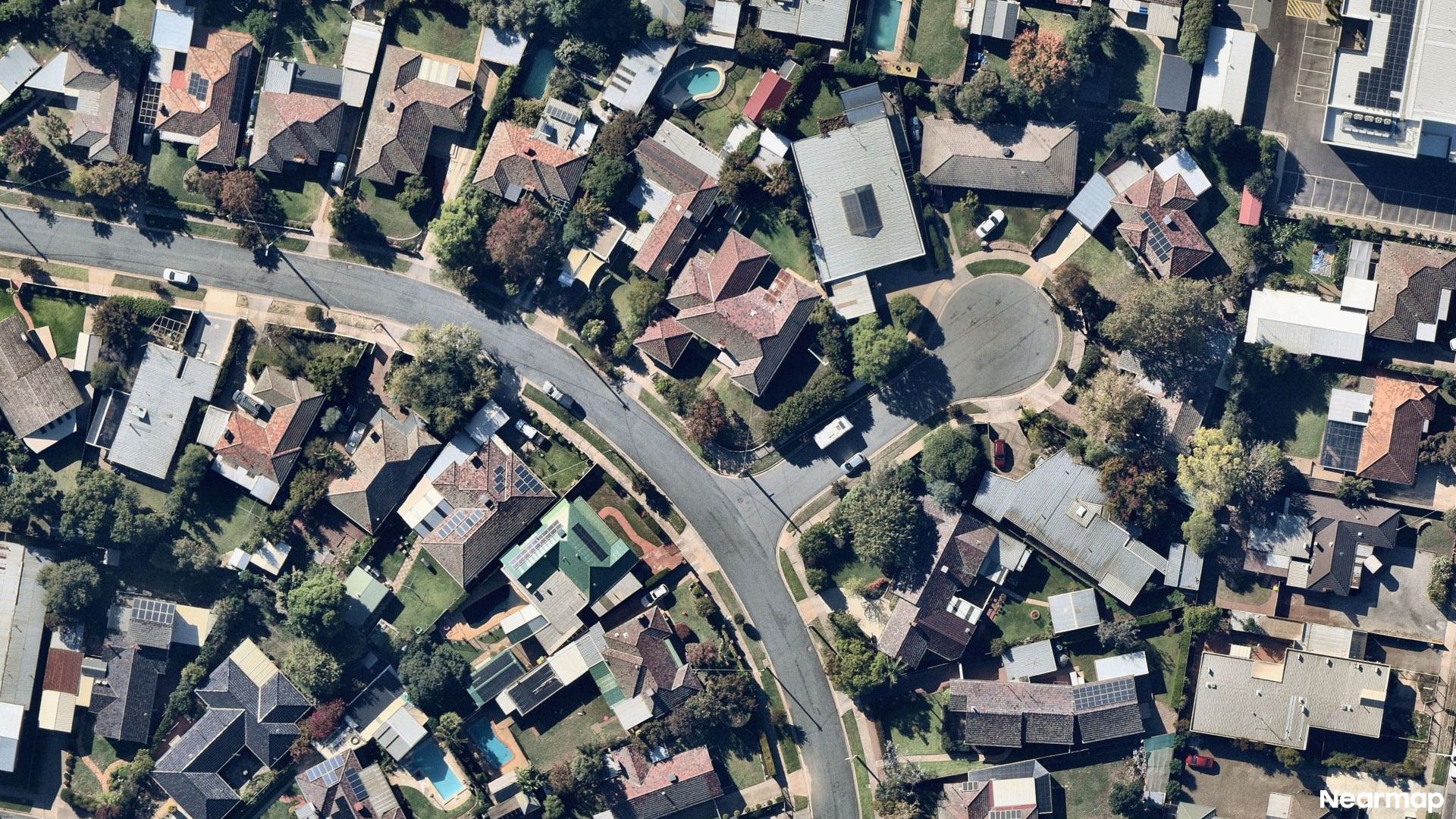 Vertical aerial view