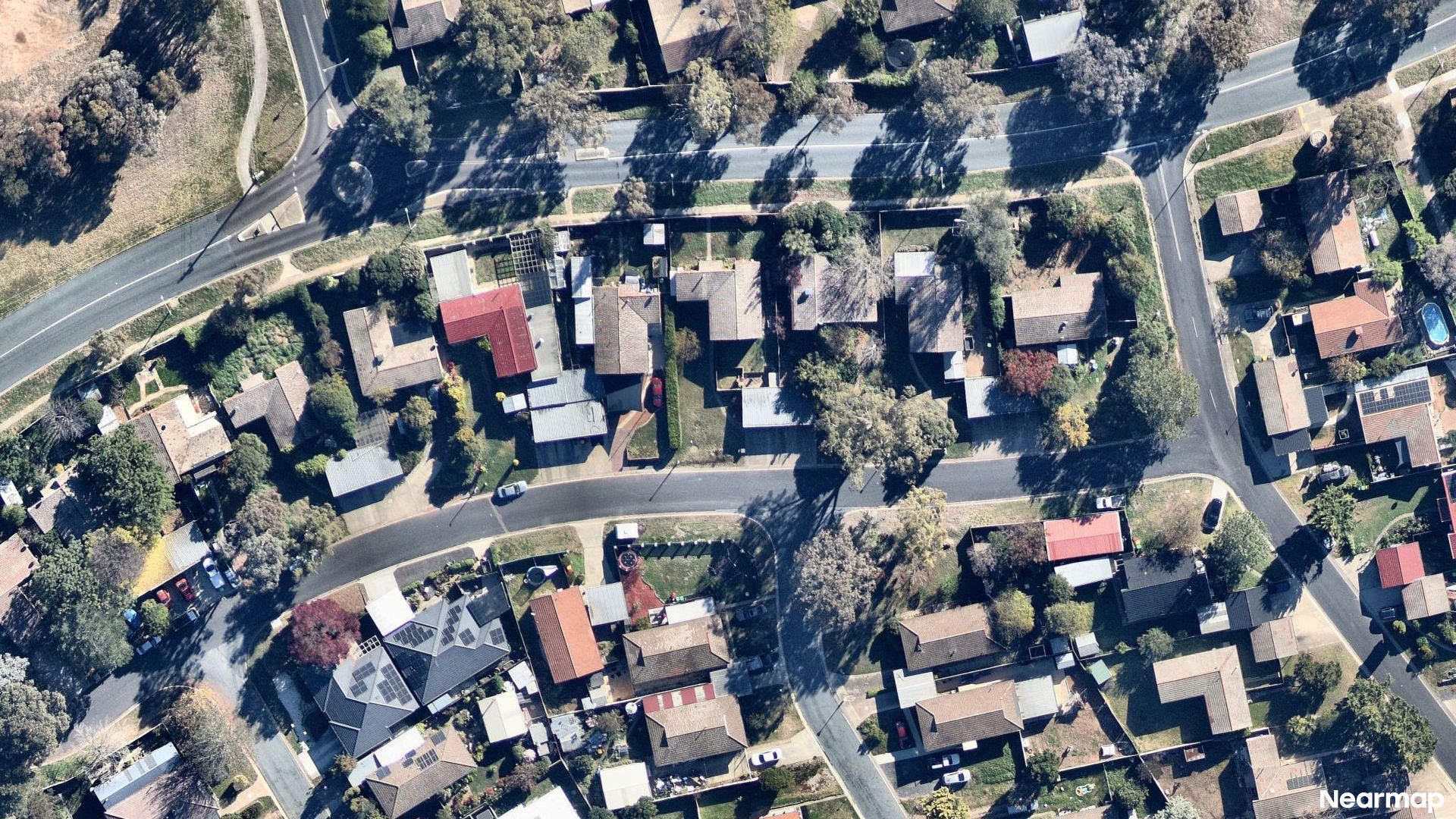 Vertical aerial view