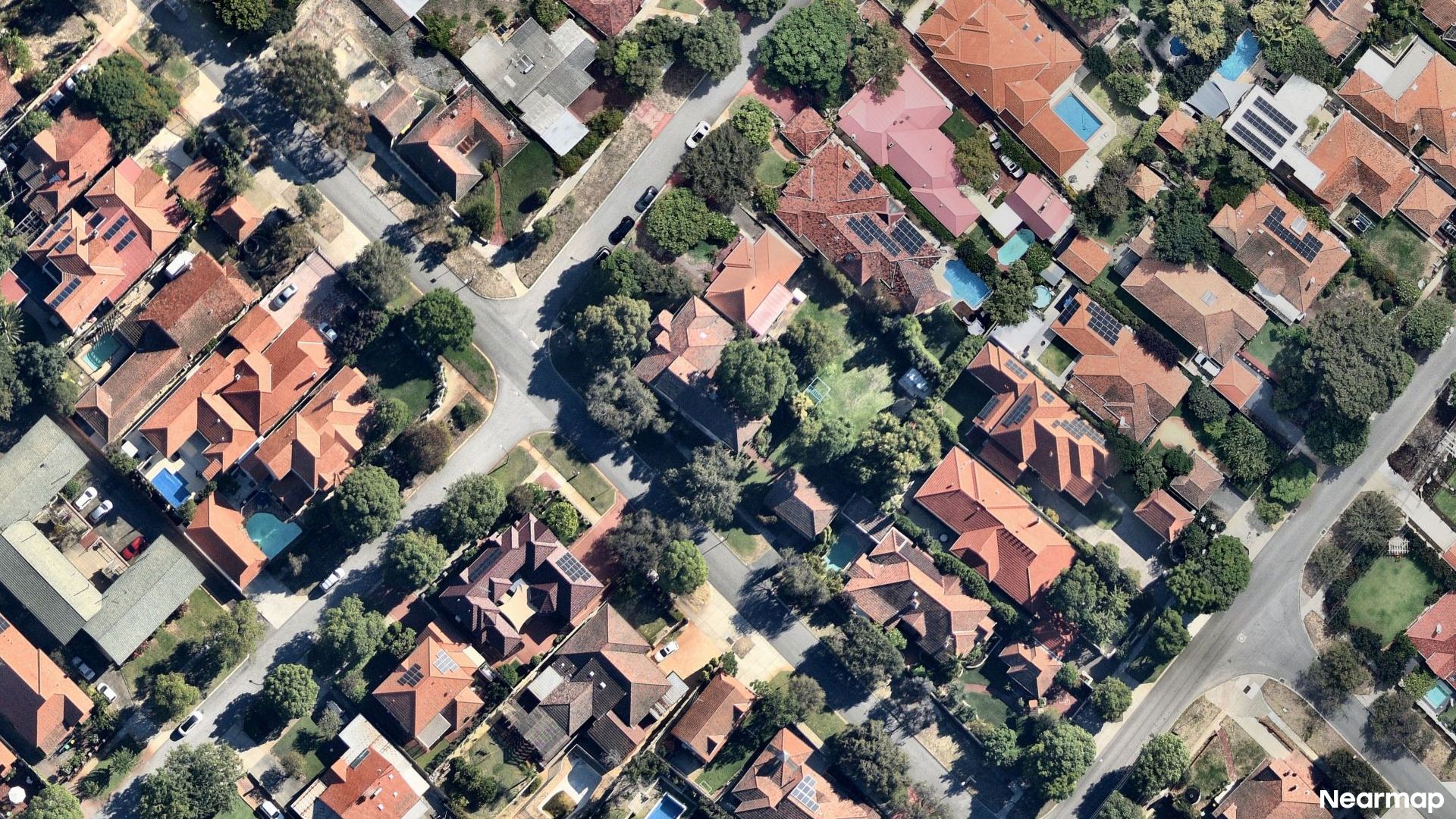 Vertical aerial view