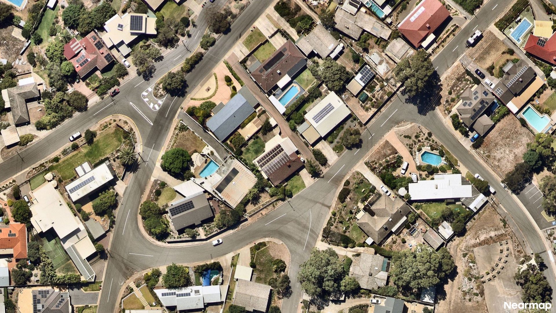 Vertical aerial view