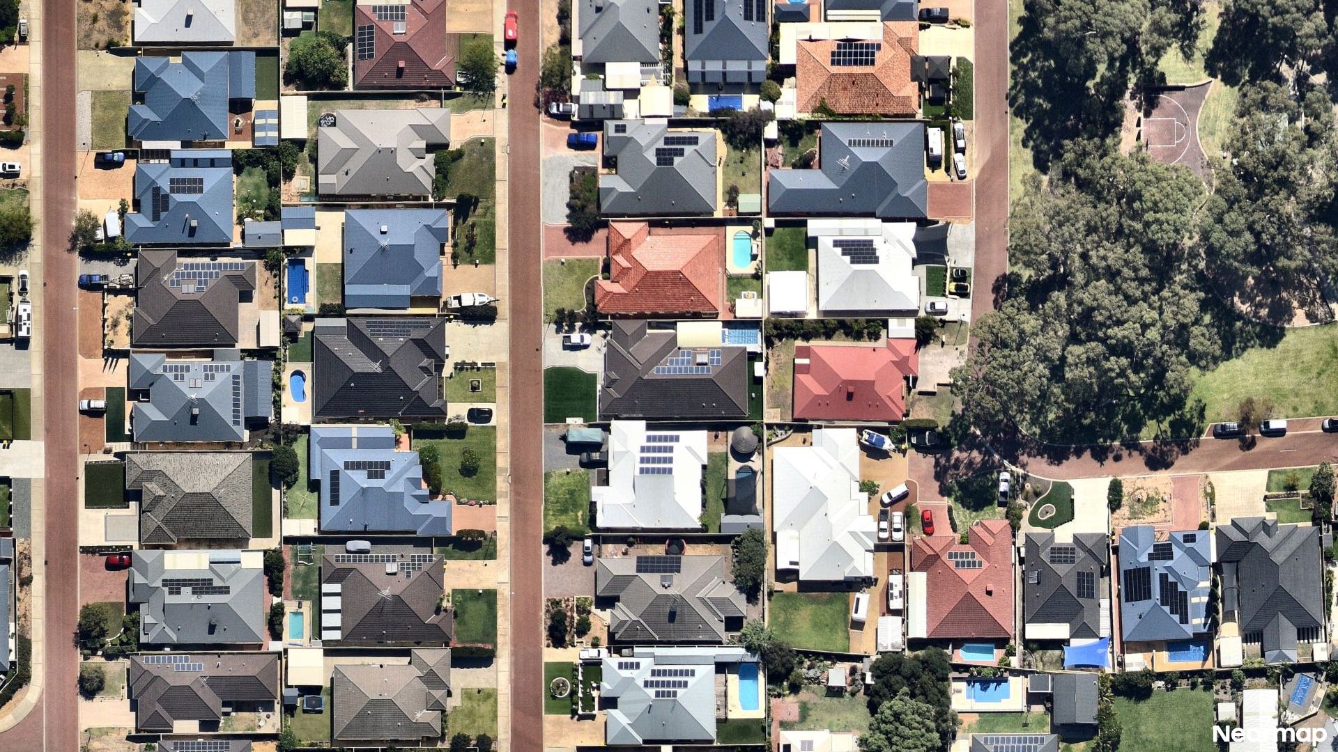 Vertical aerial view