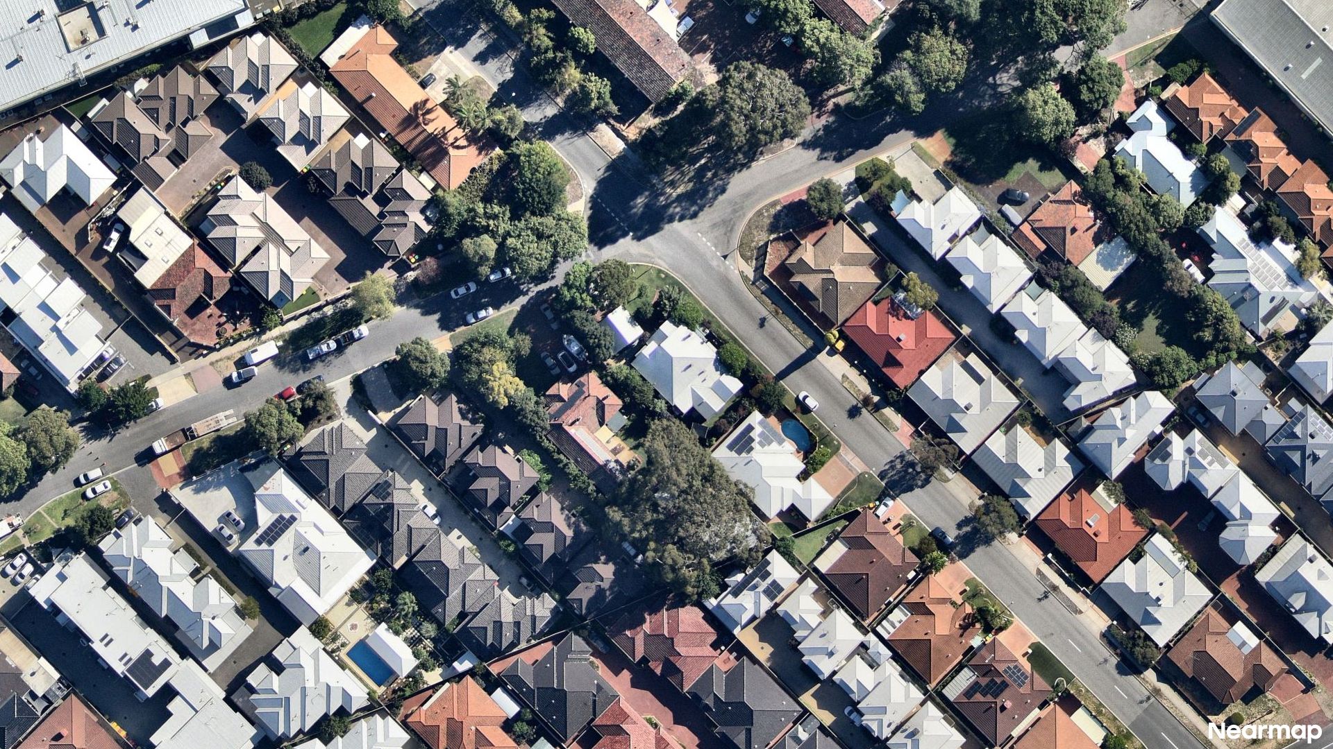 Vertical aerial view