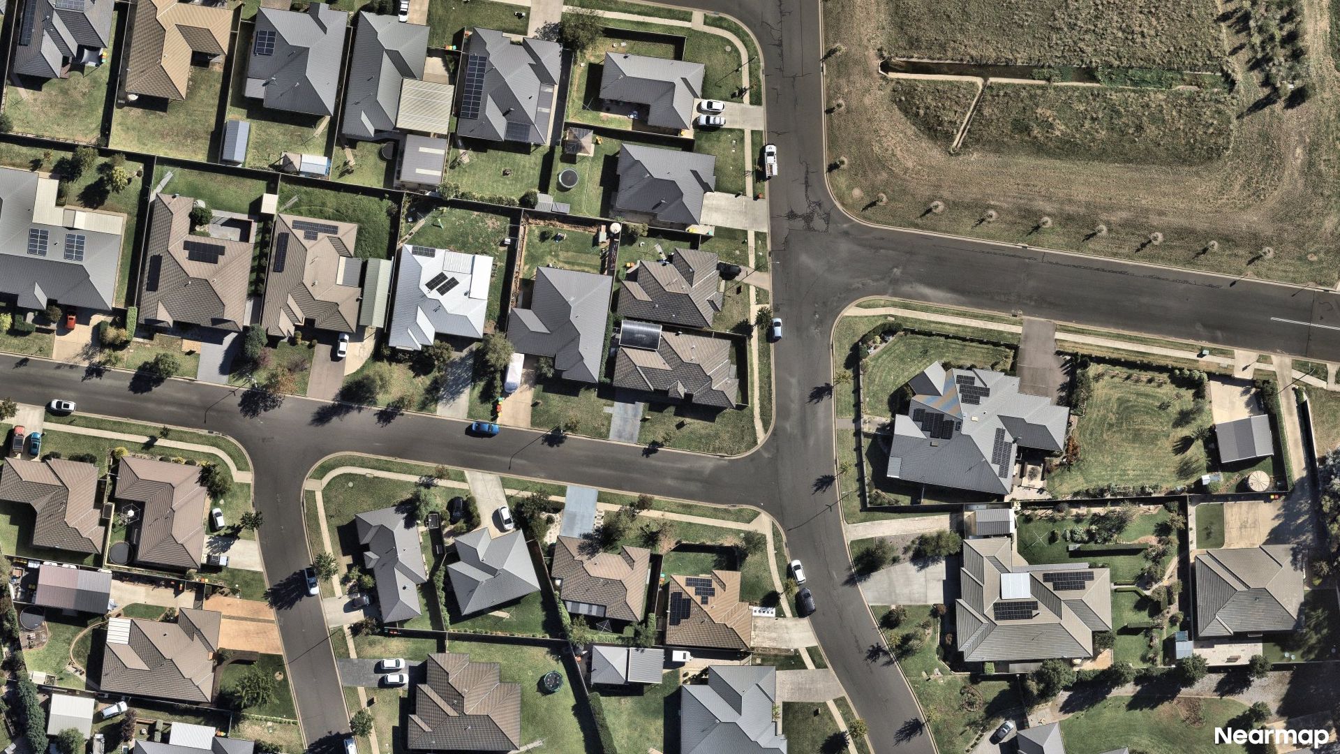 Vertical aerial view