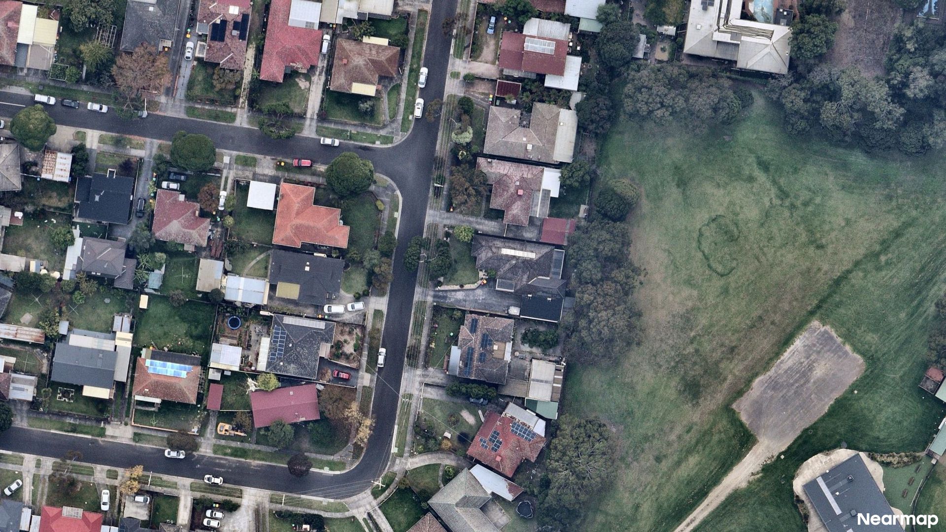Vertical aerial view