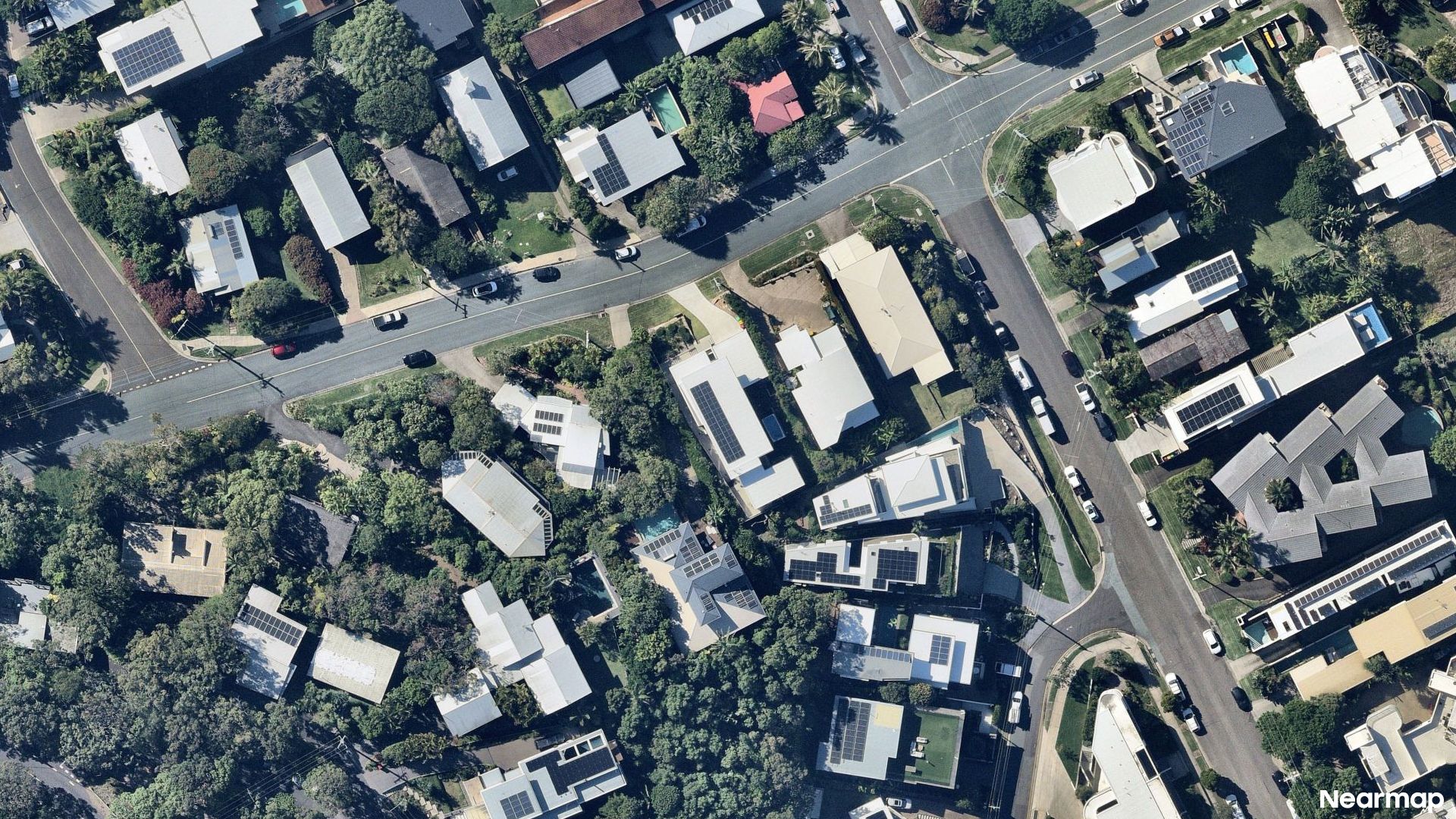 Vertical aerial view