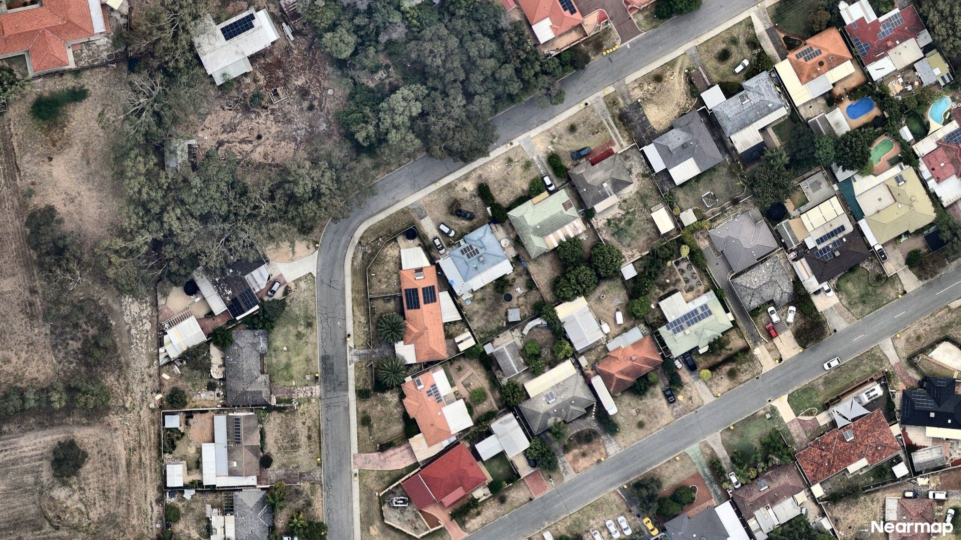 Vertical aerial view