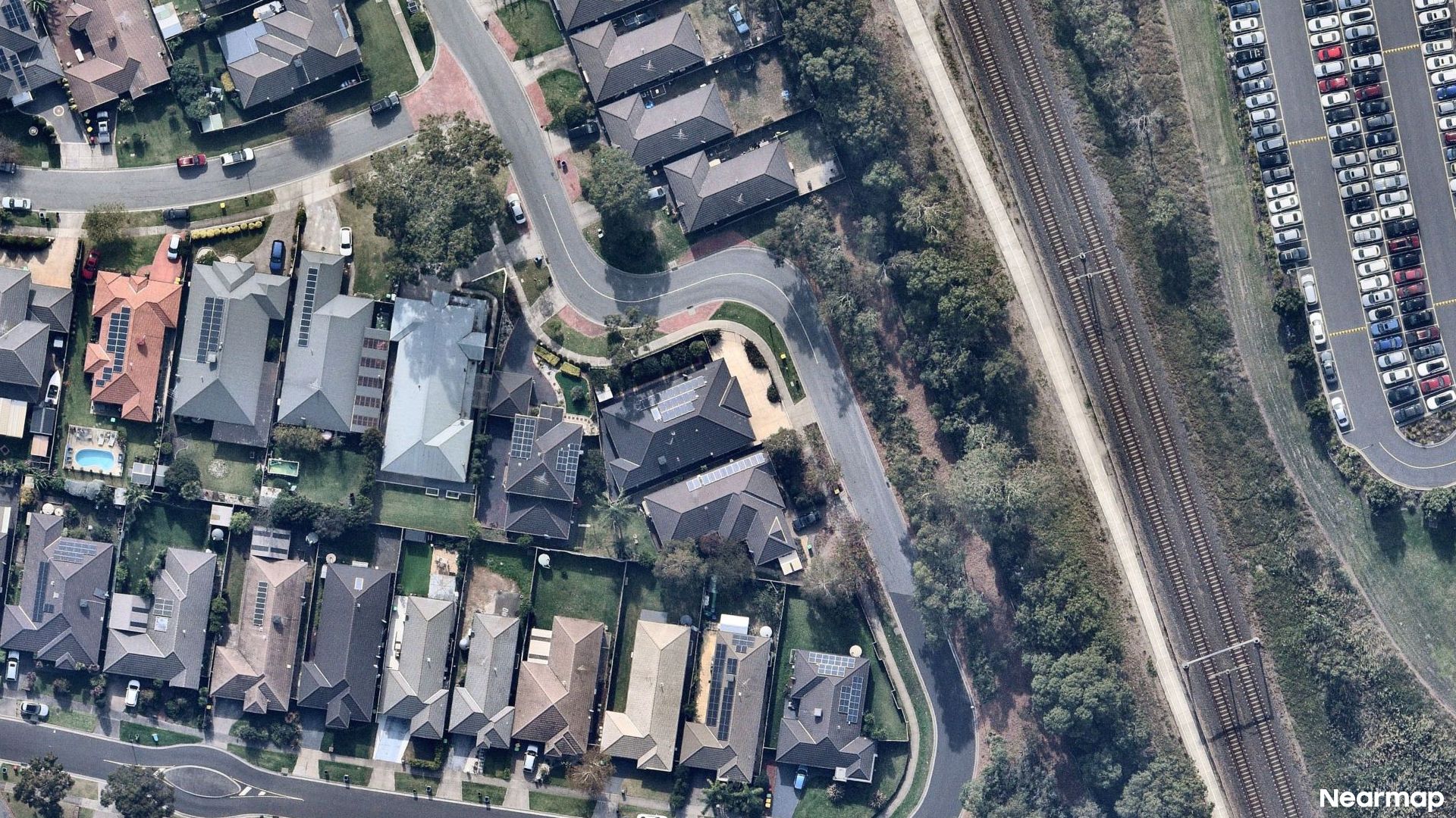 Vertical aerial view
