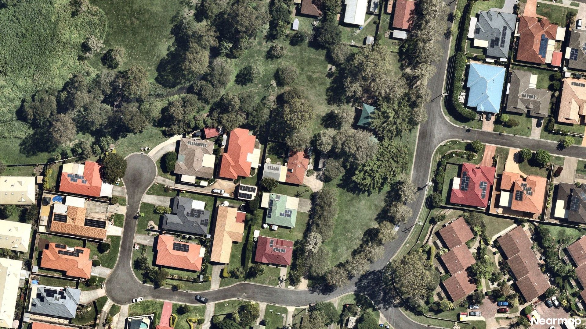 Vertical aerial view