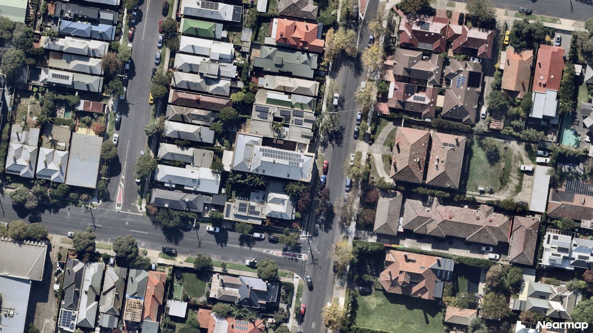 Vertical aerial view