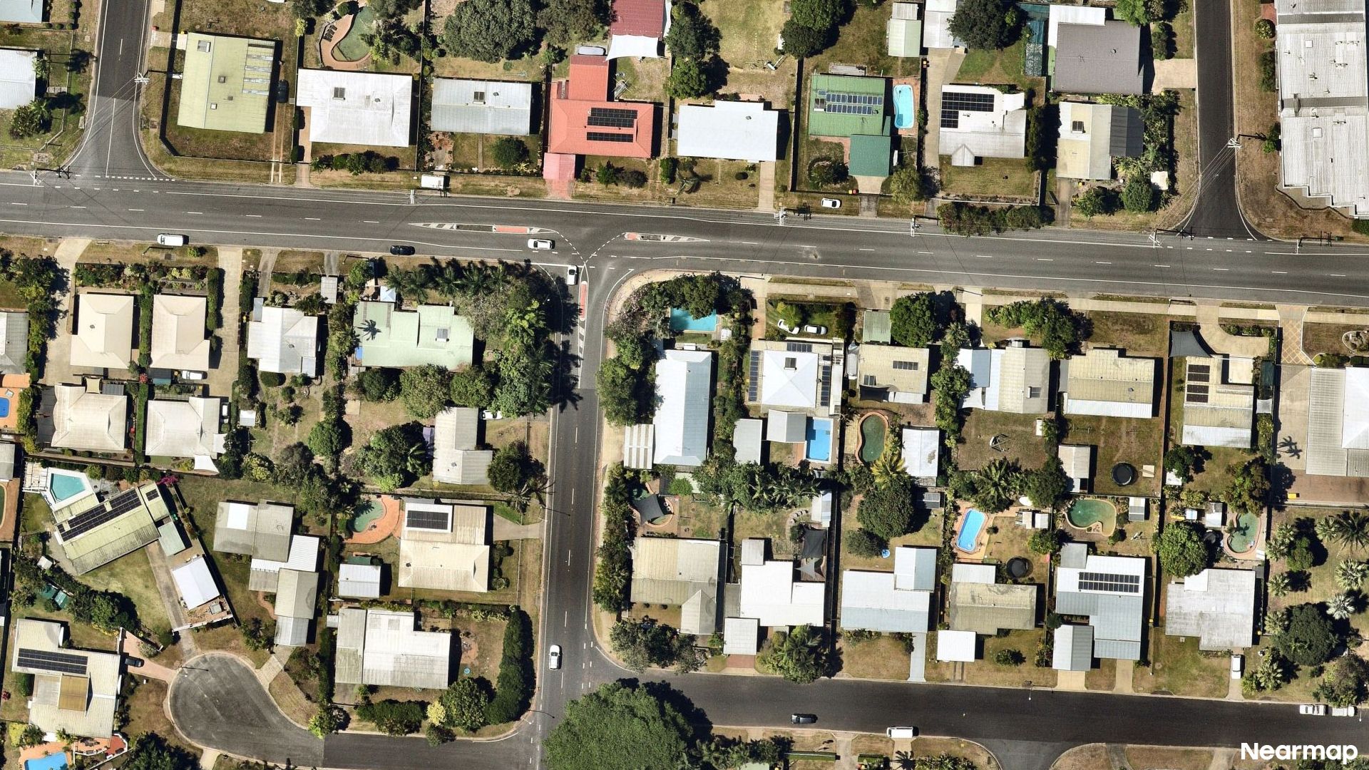 Vertical aerial view