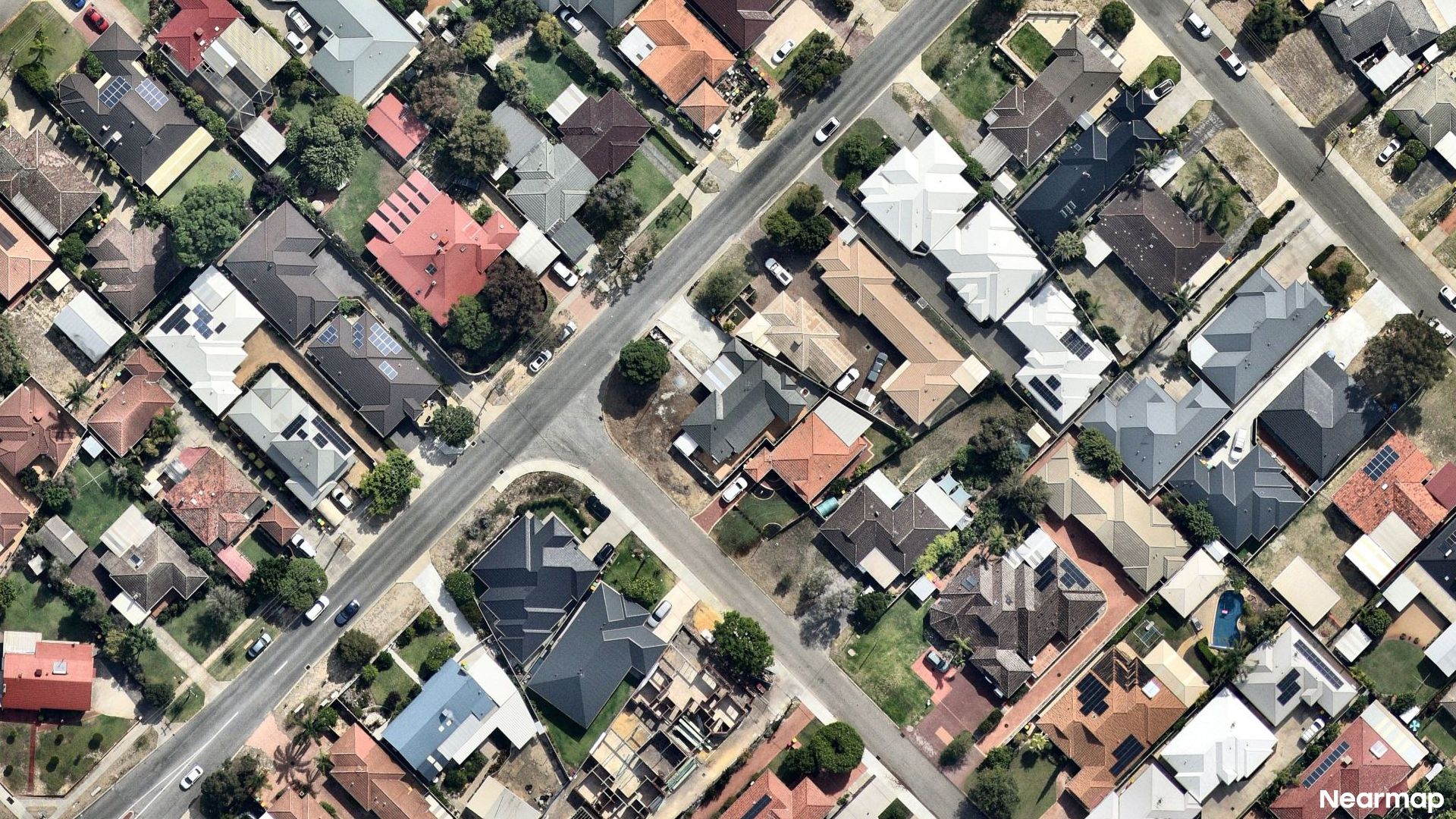 Vertical aerial view