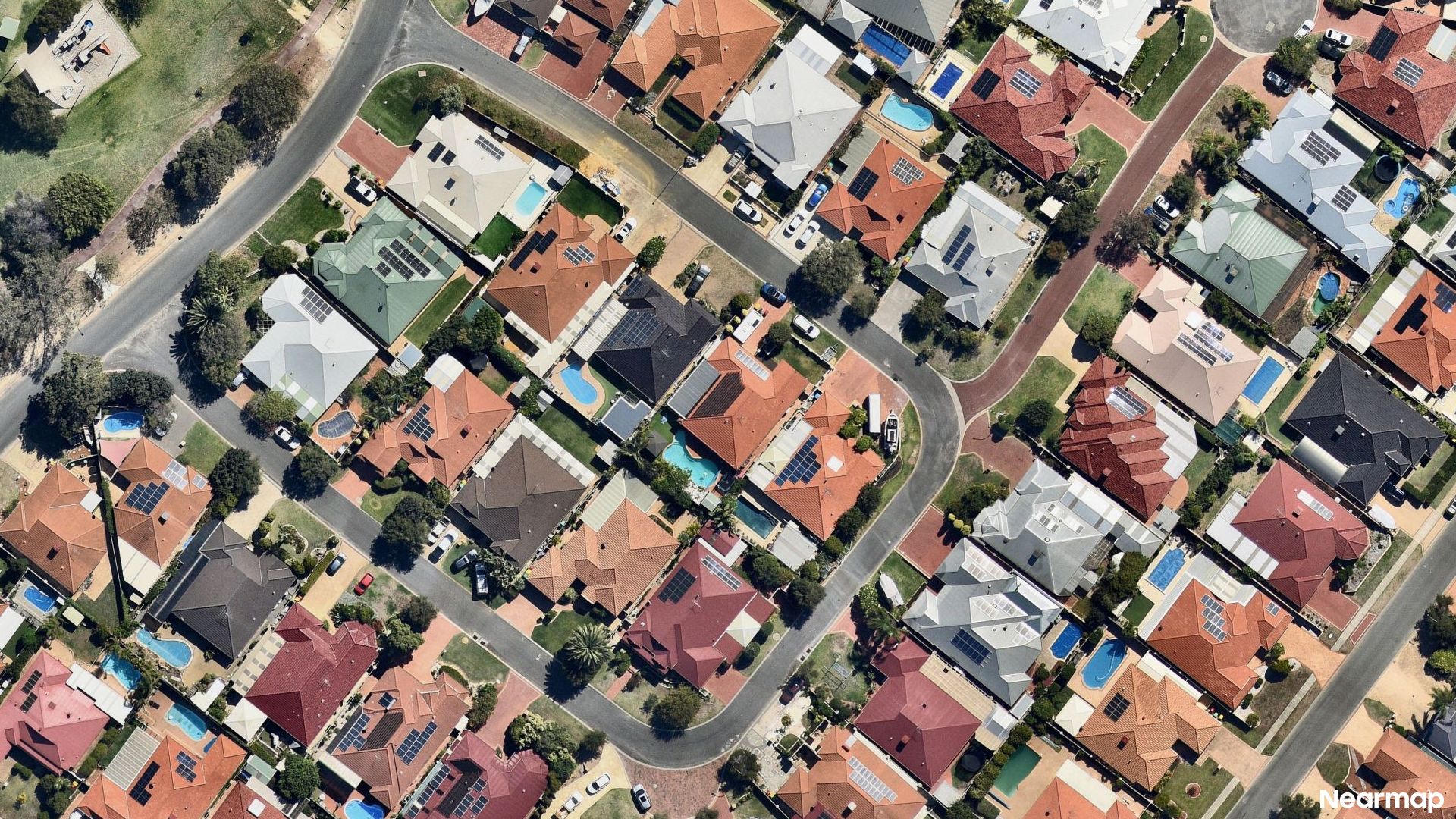 Vertical aerial view