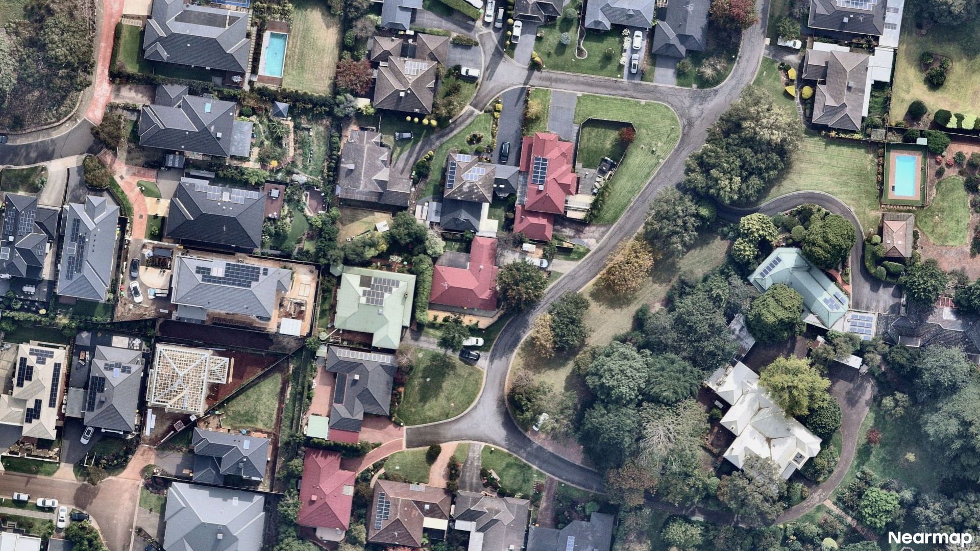 Vertical aerial view