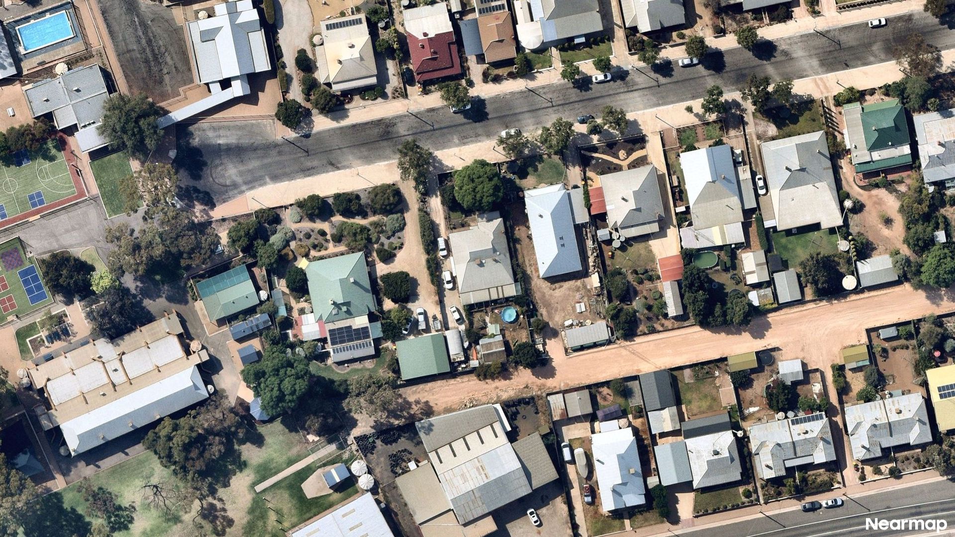 Vertical aerial view