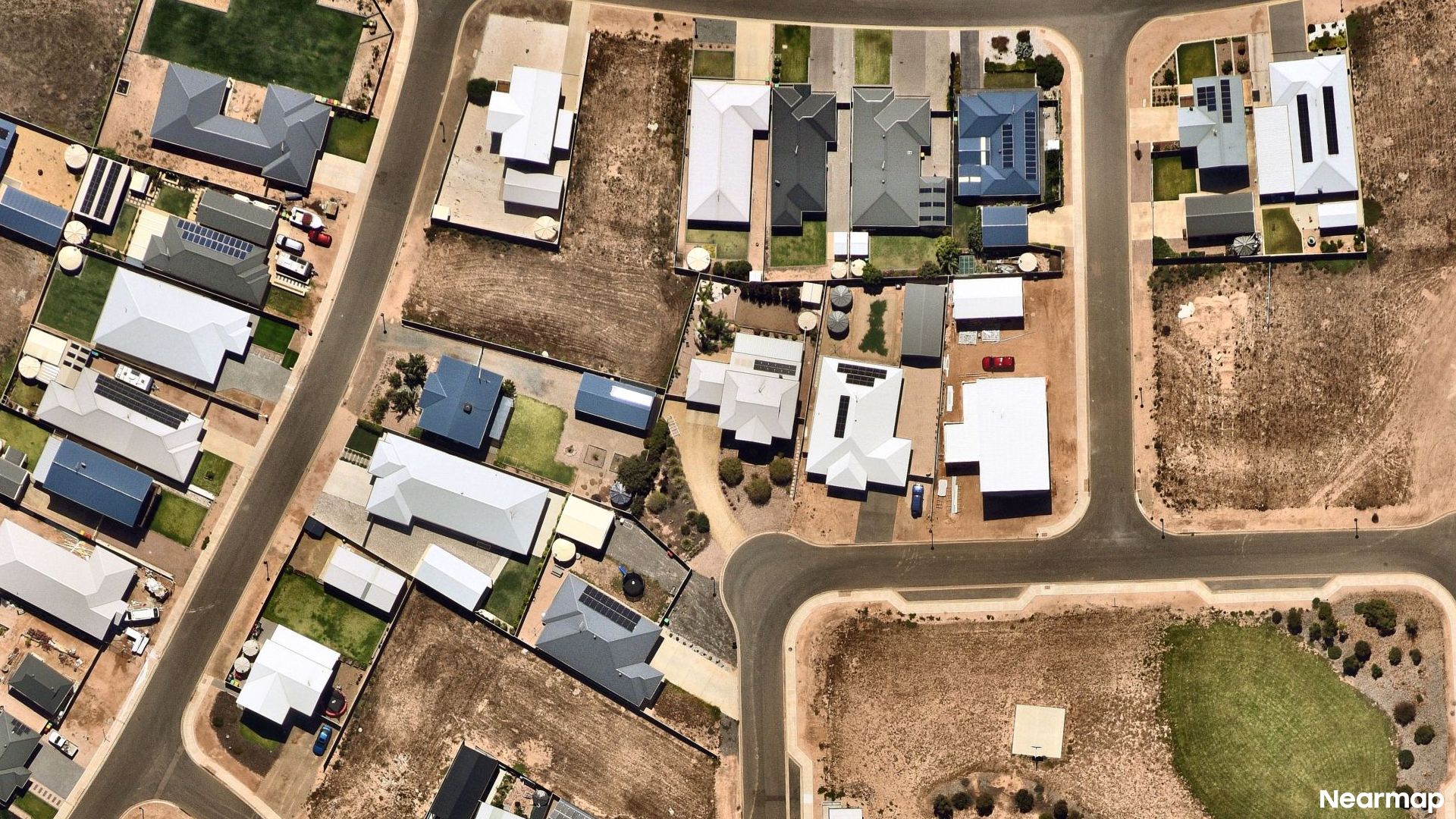 Vertical aerial view