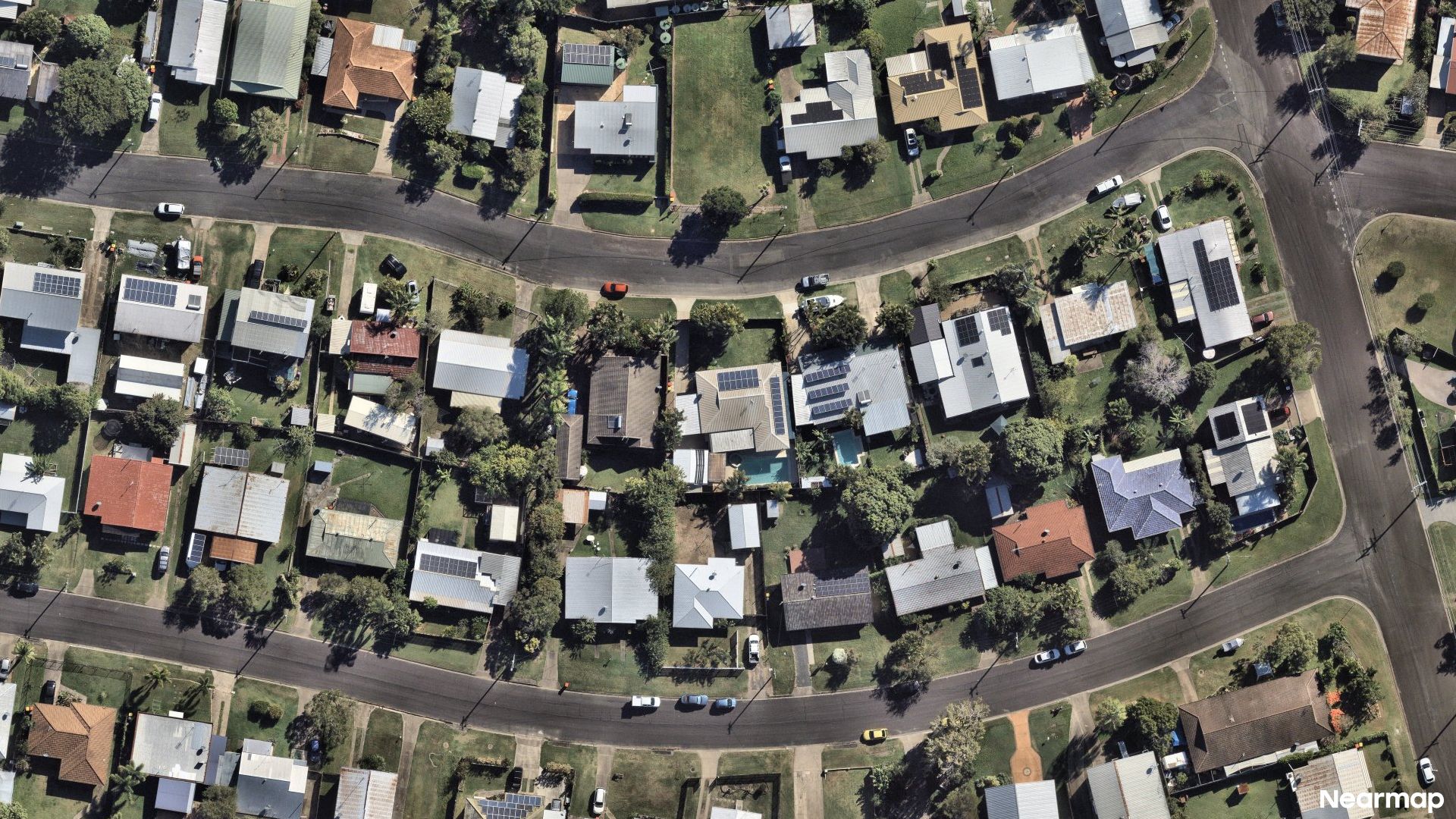 Vertical aerial view