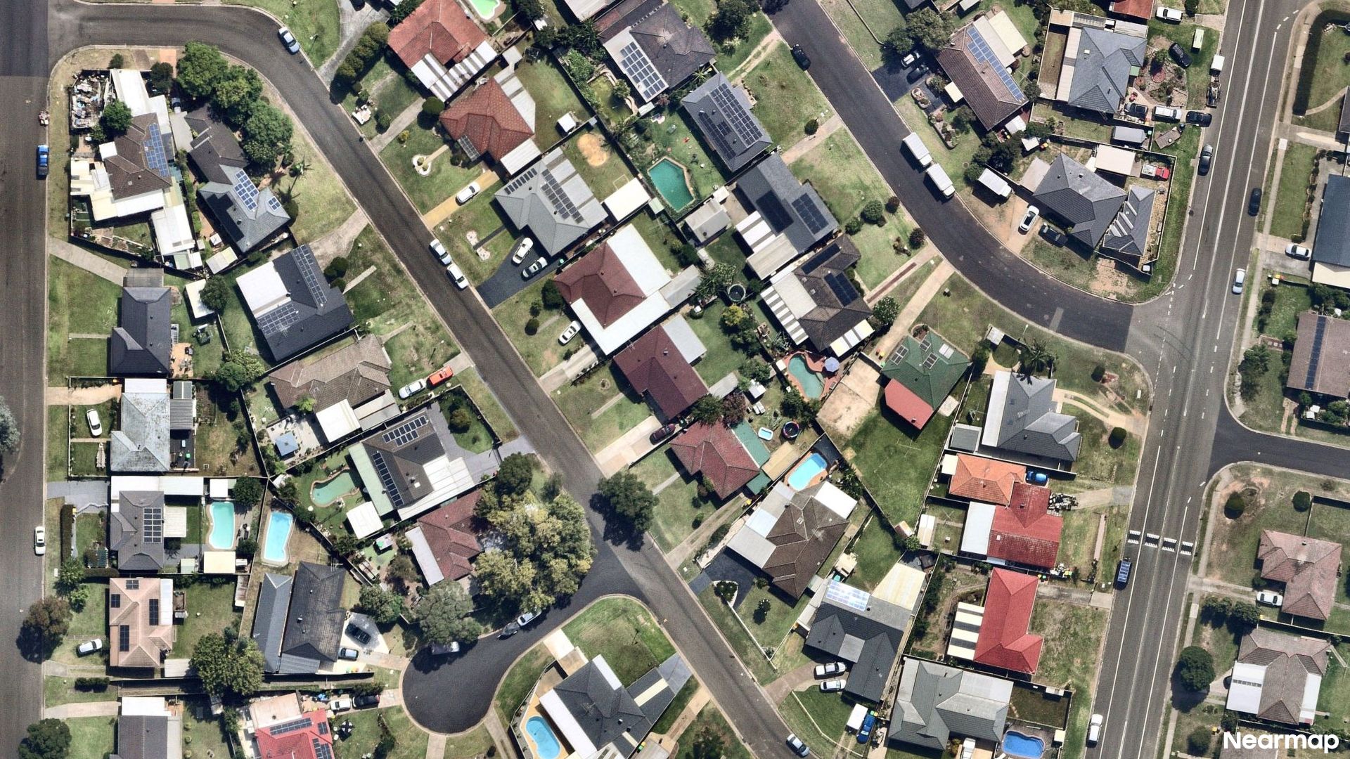 Vertical aerial view