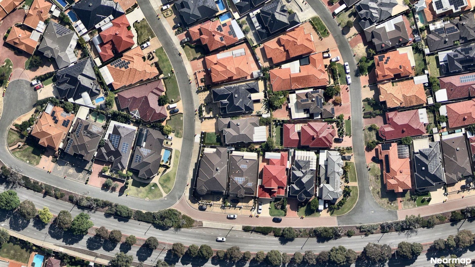 Vertical aerial view