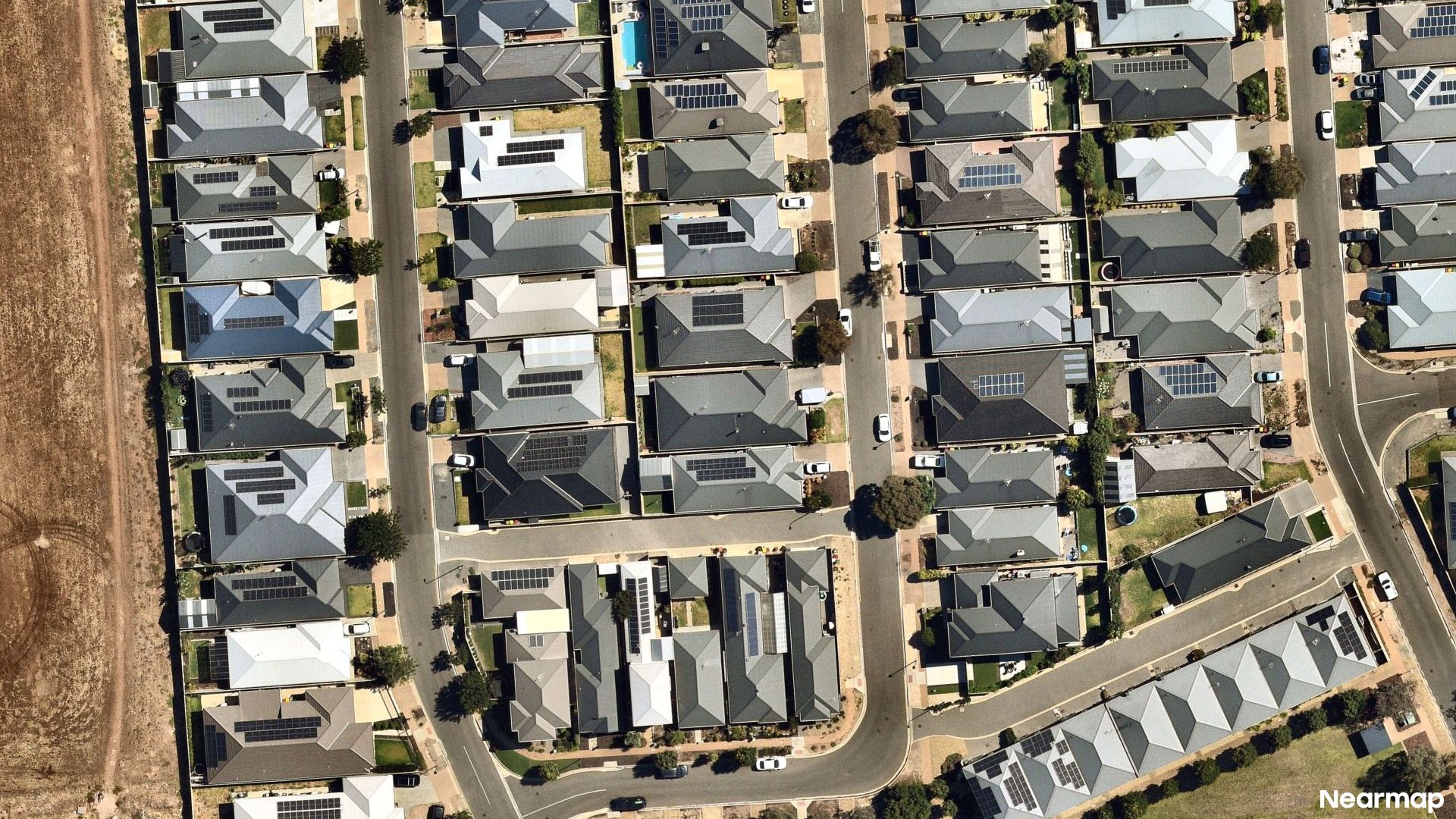Vertical aerial view