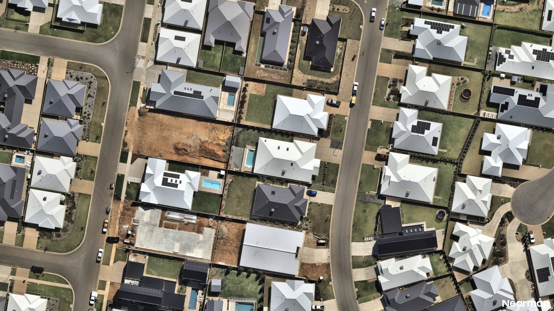 Vertical aerial view
