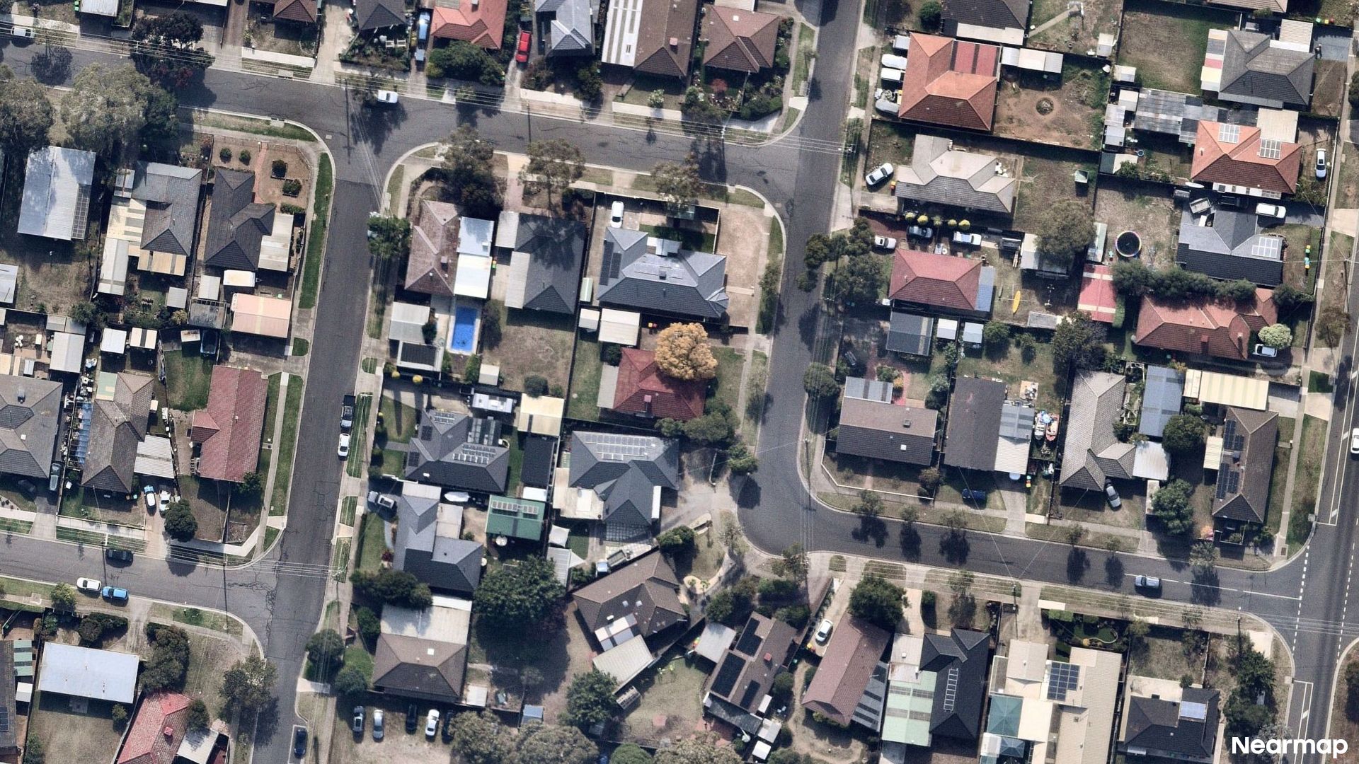 Vertical aerial view