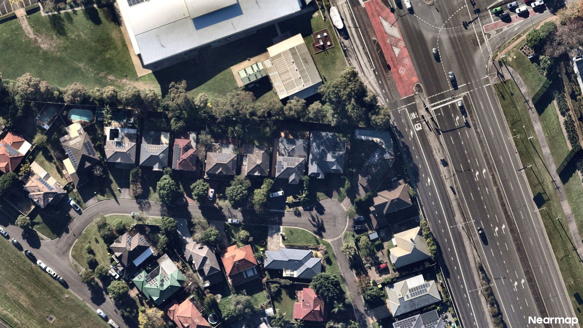 Vertical aerial view