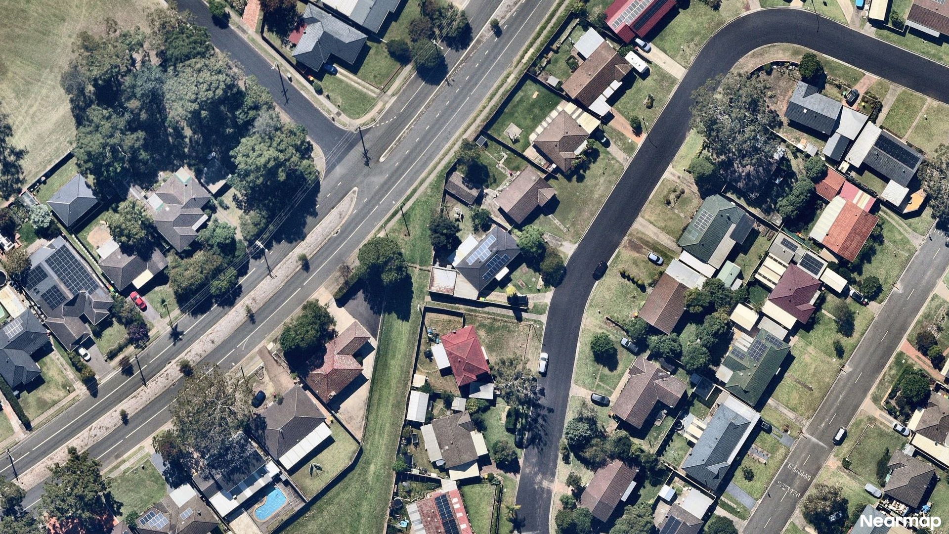 Vertical aerial view