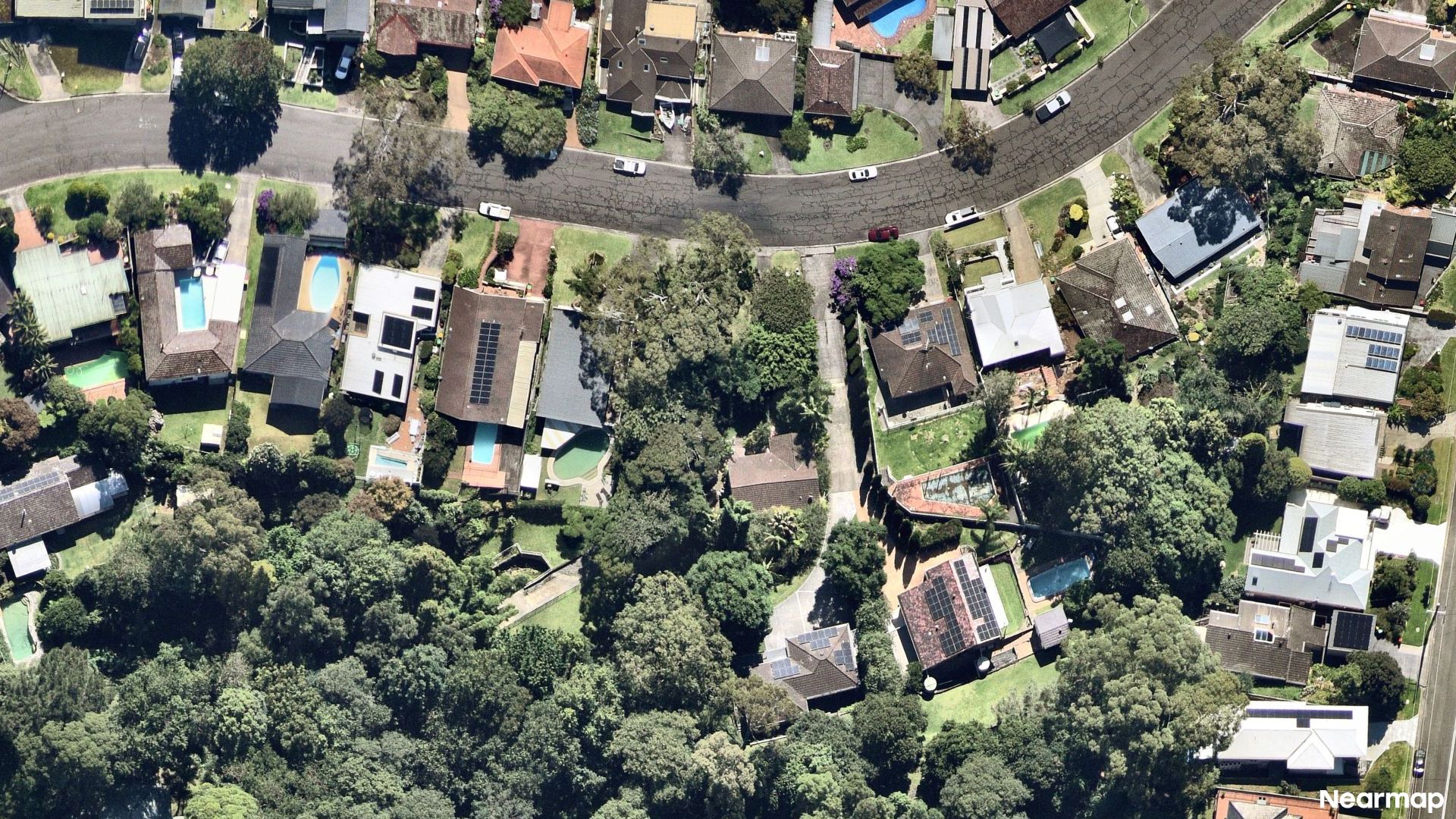 Vertical aerial view
