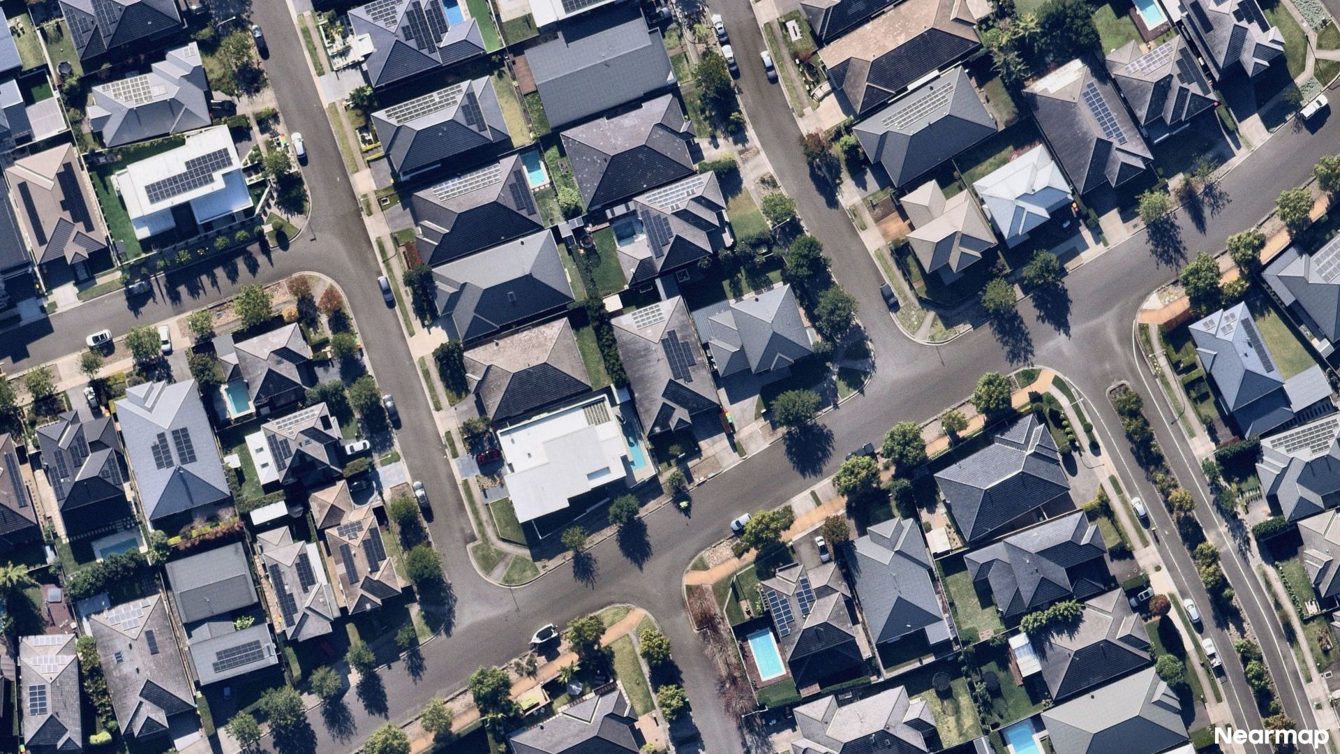 Vertical aerial view