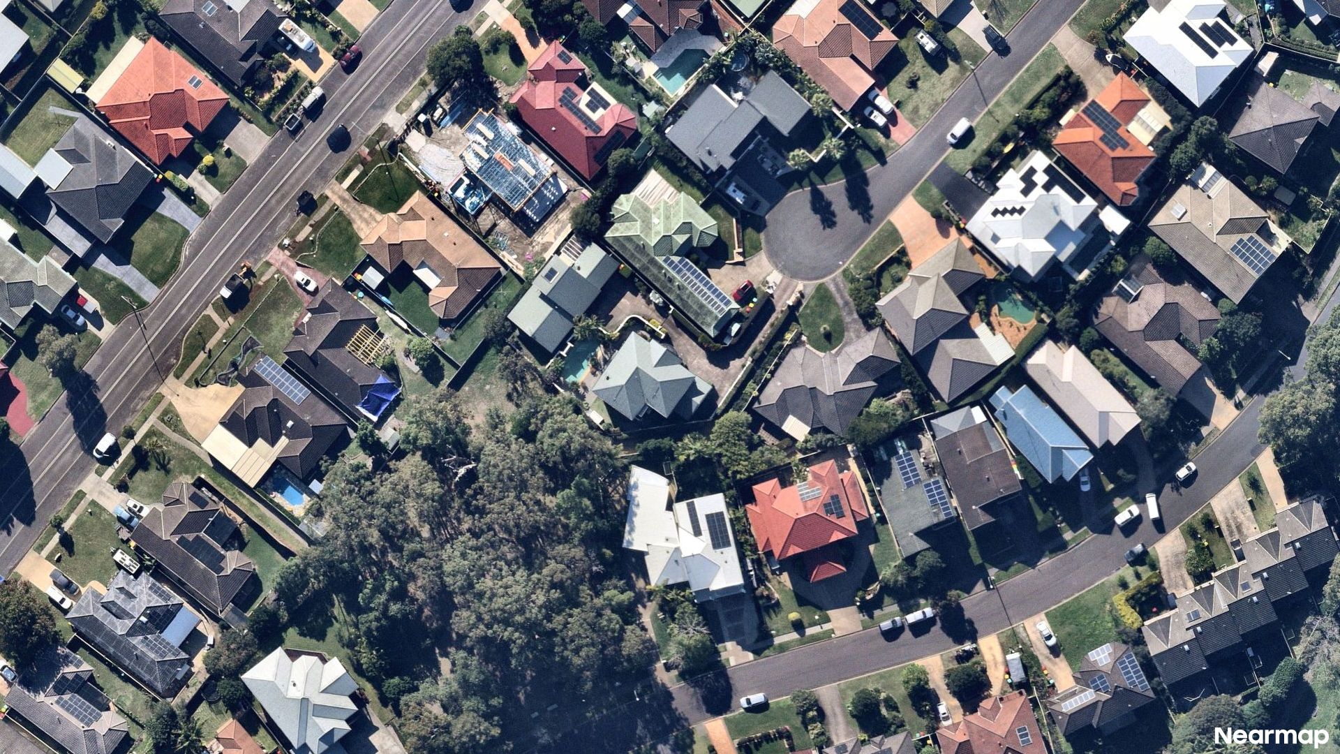 Vertical aerial view