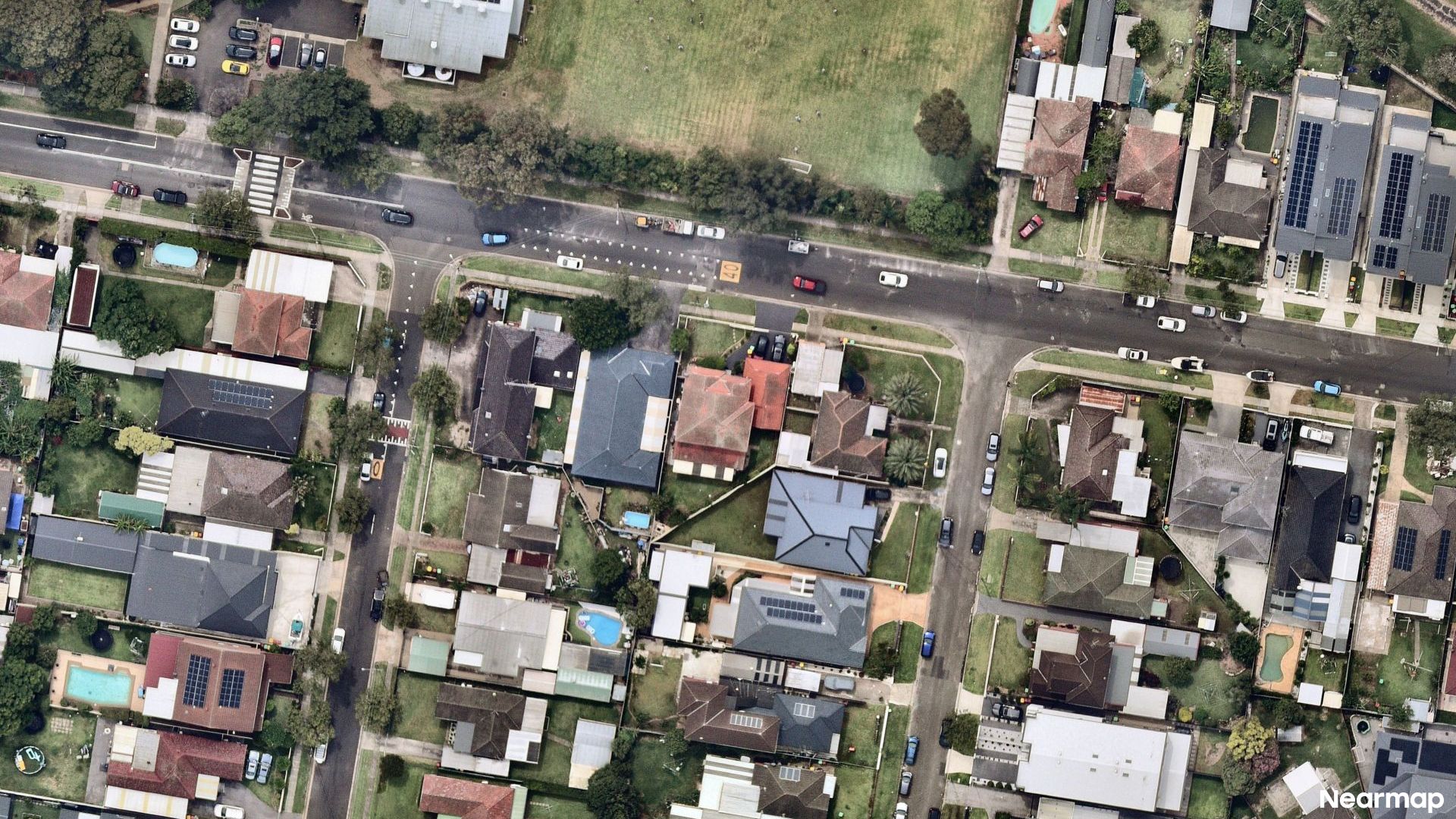 Vertical aerial view