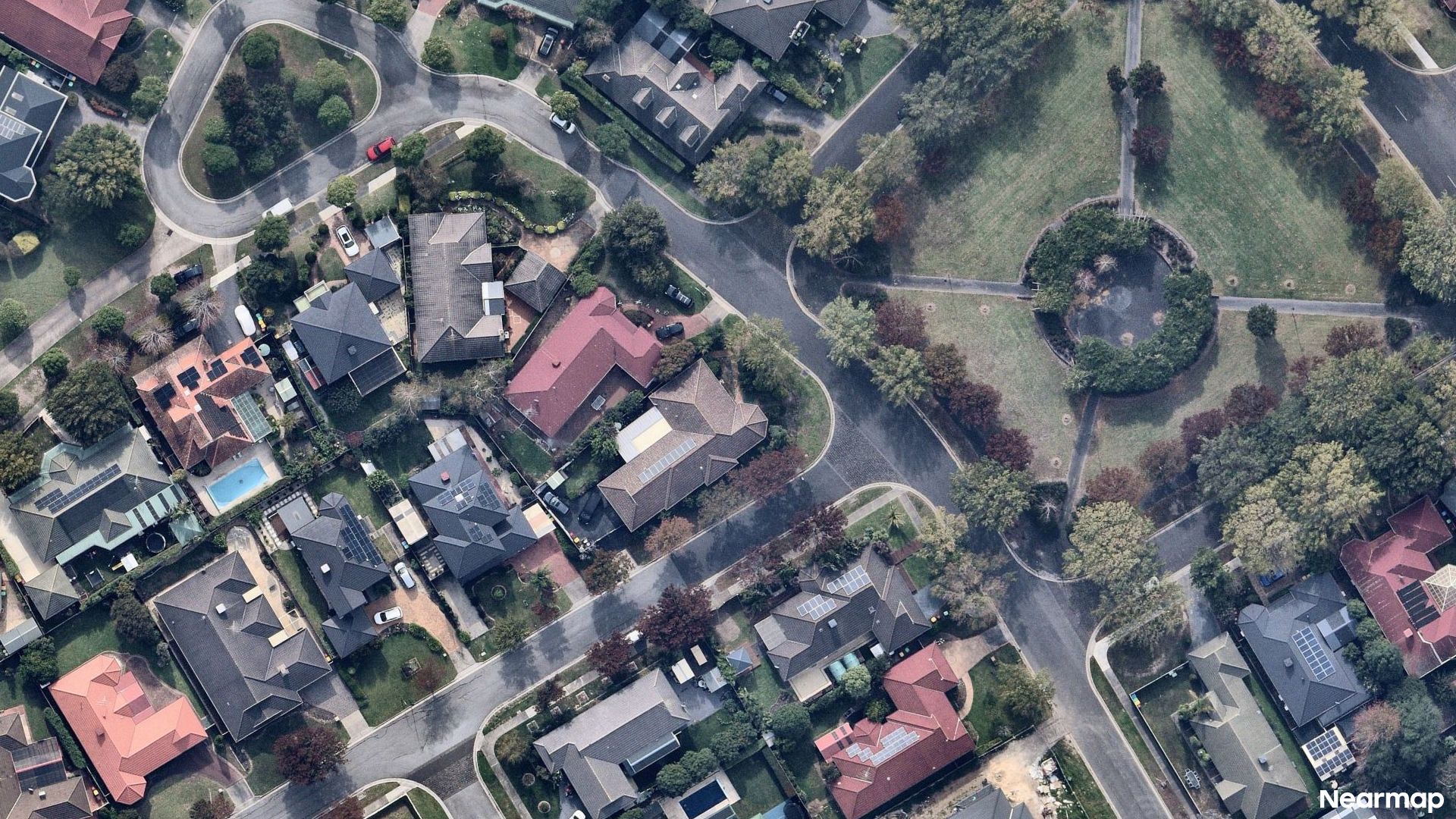 Vertical aerial view