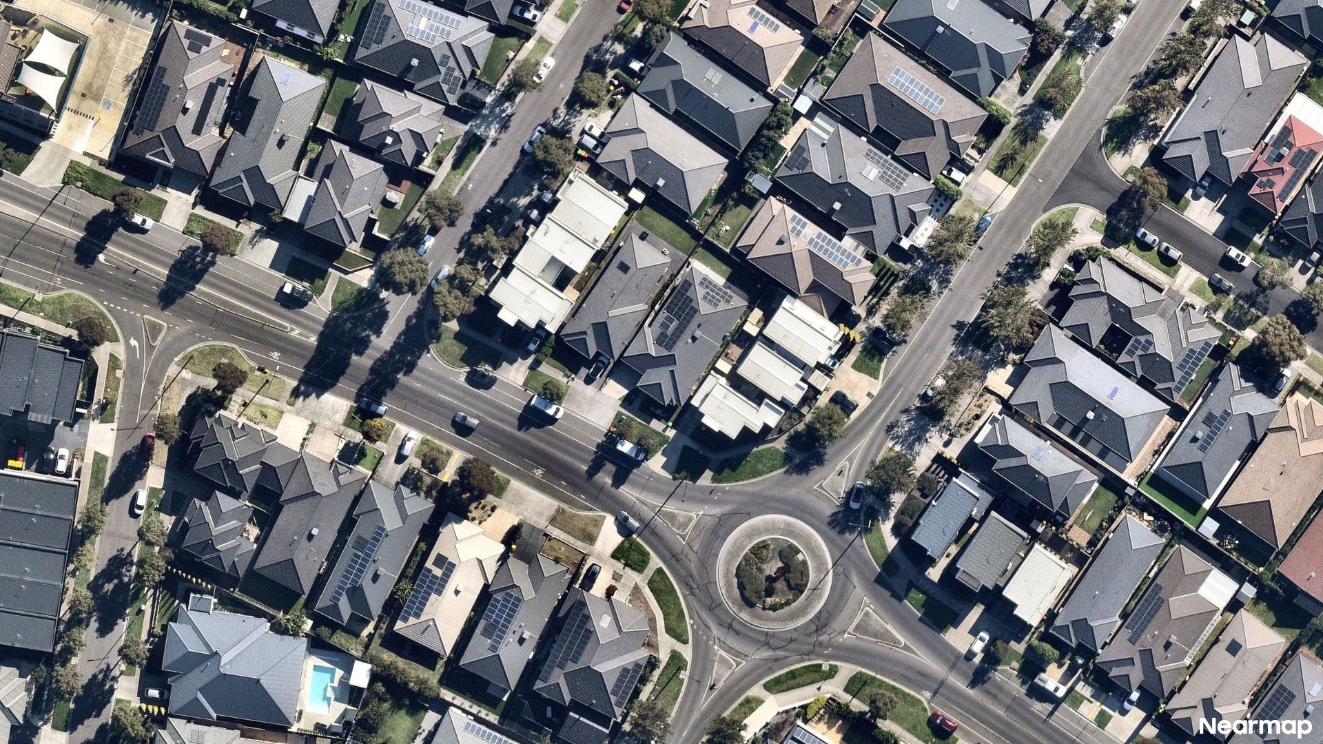 Vertical aerial view