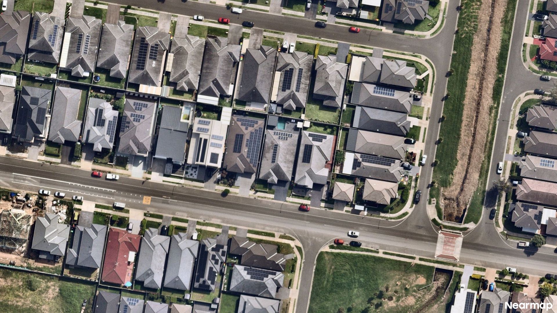 Vertical aerial view