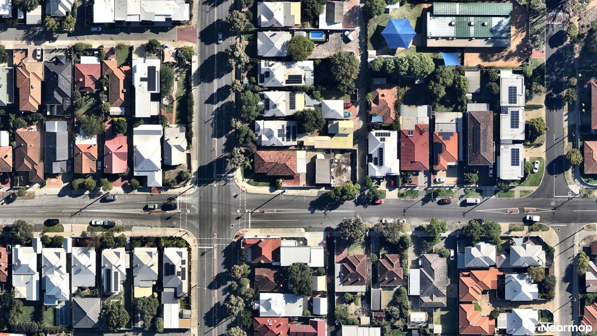 Vertical aerial view