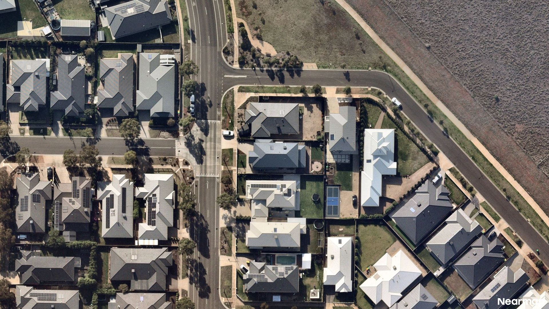Vertical aerial view